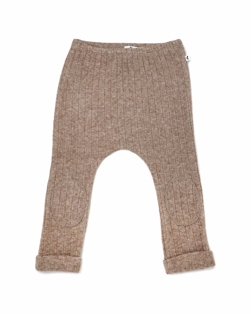 Non-Binding Fit oh baby! Wide Rib Sweater Knit Patch Pant