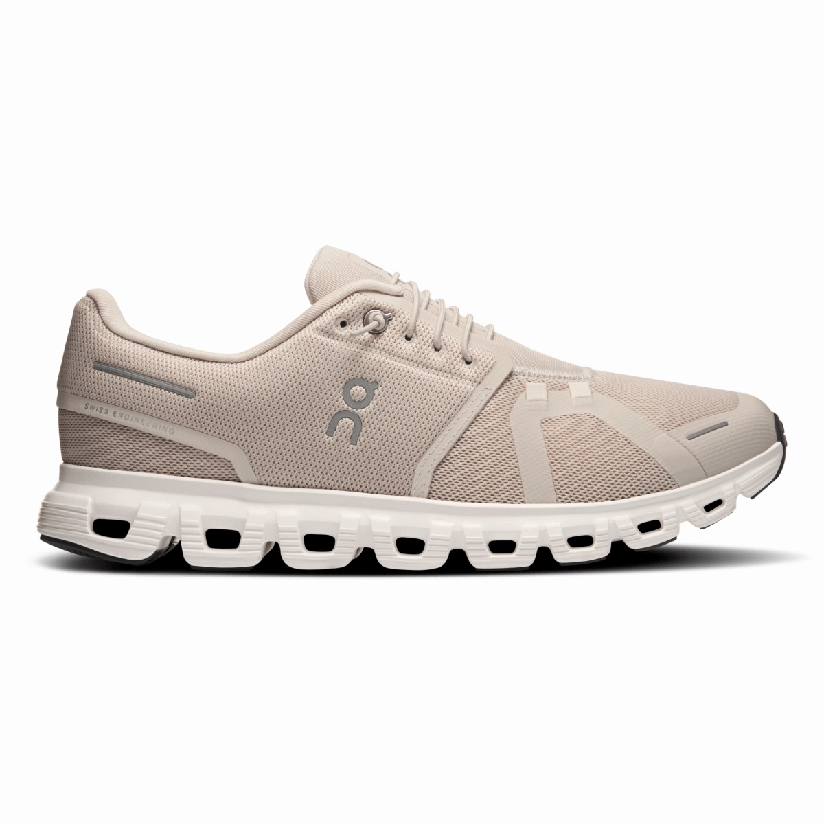 On Running Men's Cloud 6 Pearl/White Fitness Edge