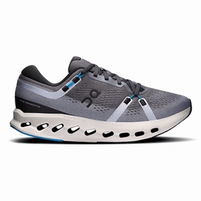 Microfiber Overlays Flexible sole construction On Running Men's Cloudsurfer 2 Black/Malibu