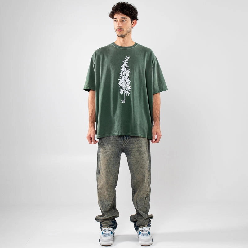 One Of These Days More Peace, More Freedom Tee - Washed Green park event Formal Wear