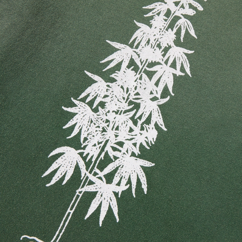 One Of These Days More Peace, More Freedom Tee - Washed Green Boat Neck rural climate