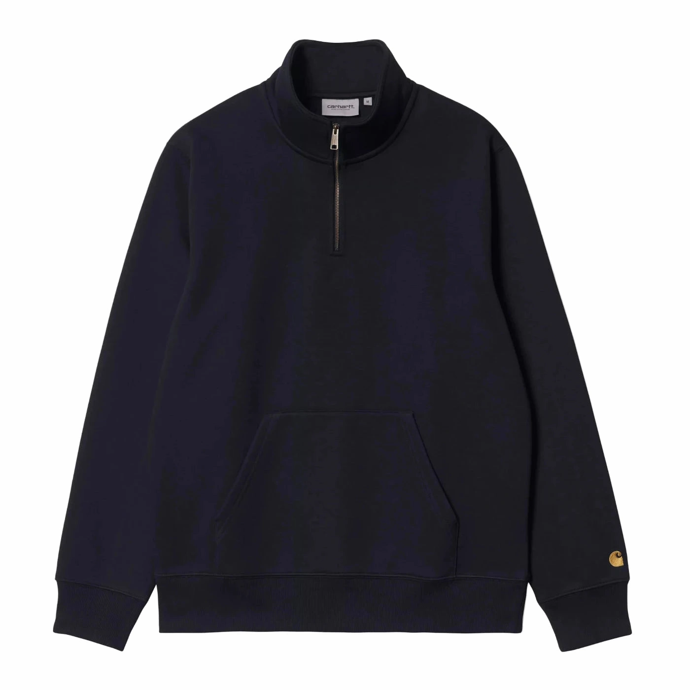 Soft Touch Tall Carhartt Chase Neck Zip Sweatshirt - Dark Navy / Gold
