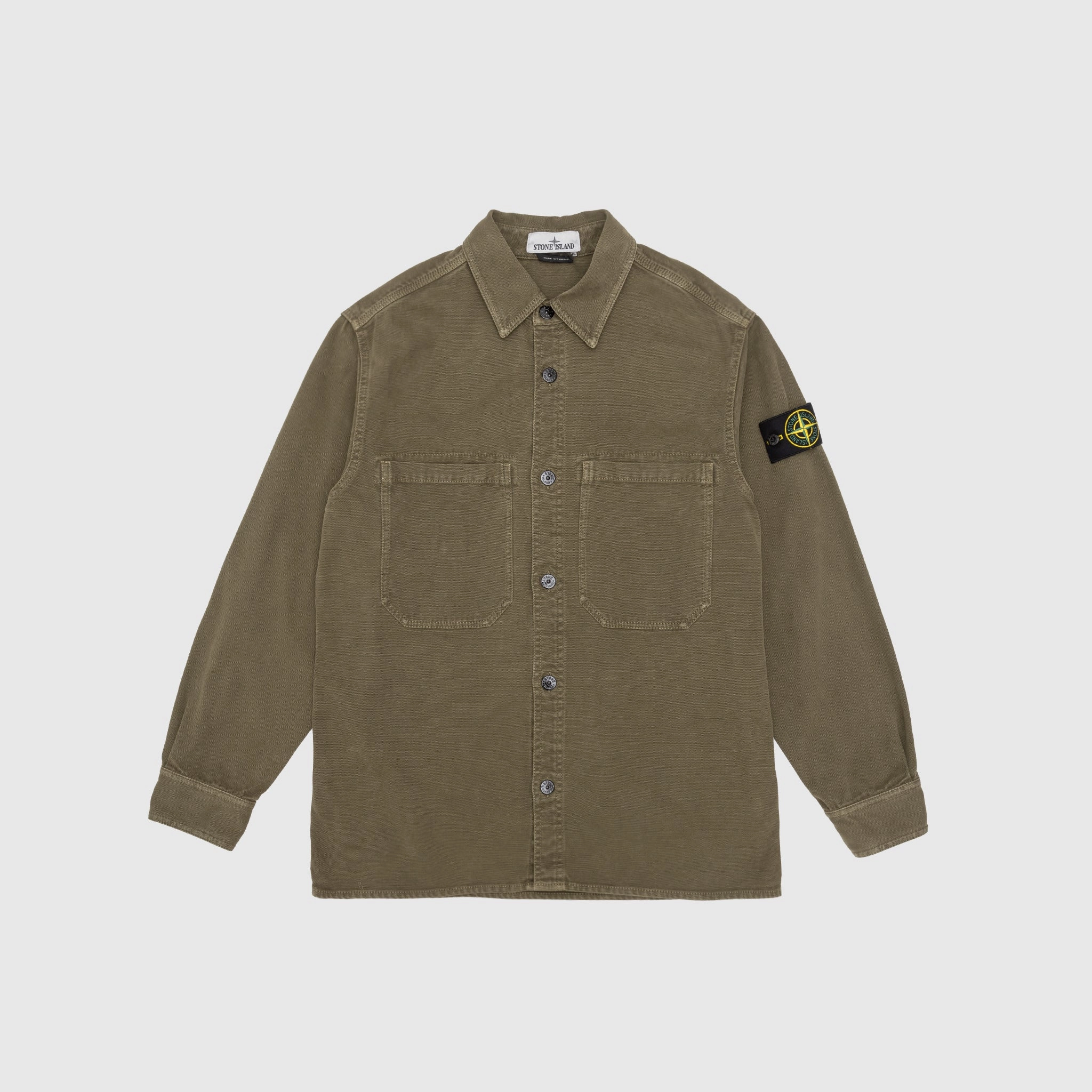 Odor Resistant Pocket Detail ORGANIC PANAMA COTTON 'OLD' EFFECT OVERSHIRT