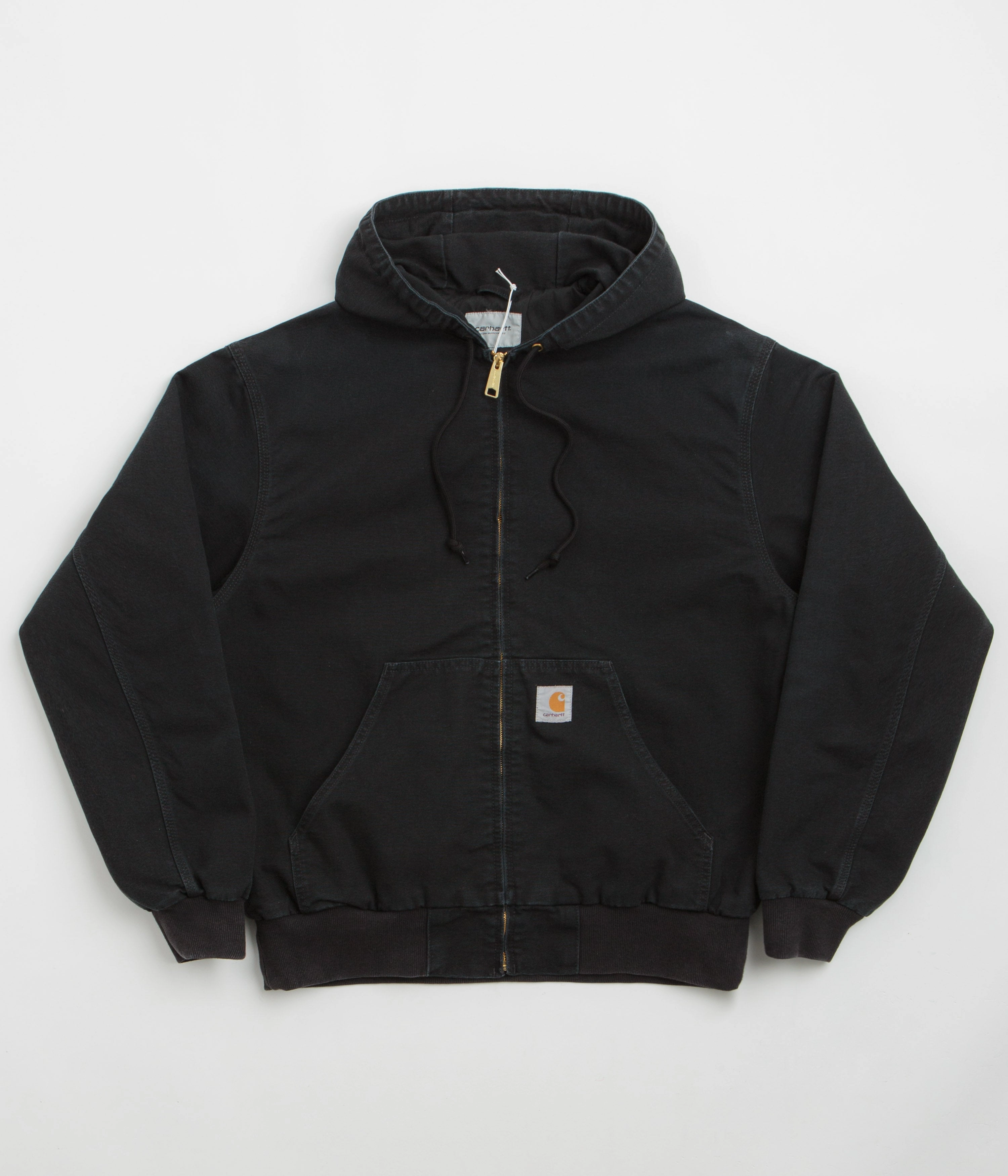 Heavy Duty Zipper Carhartt OG Active Jacket - Black Stone Canvas