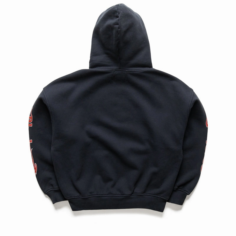 Rhude Mesa Stallion Hoodie - Vintage Black/Red Easter outfit Breathable mesh
