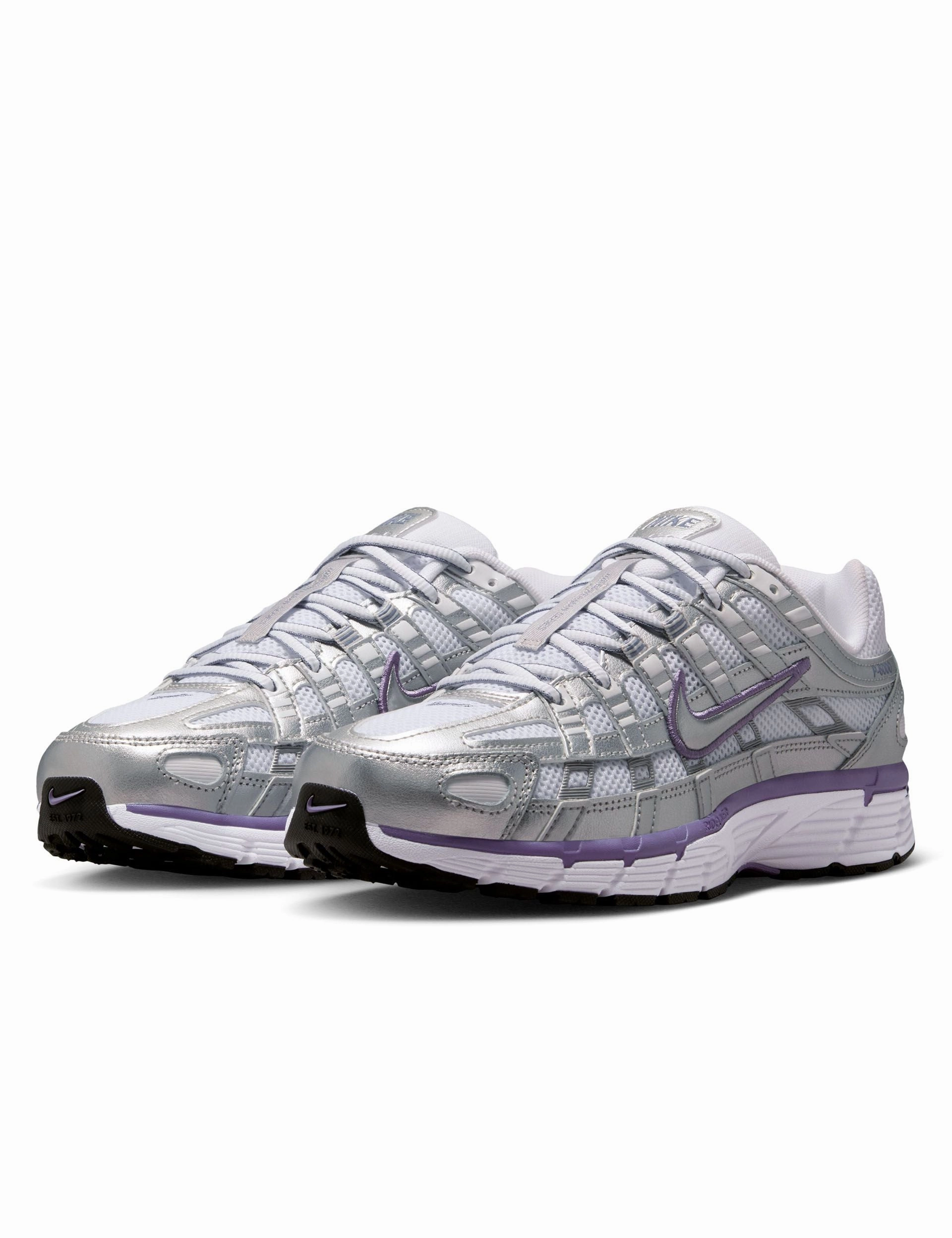 Rain Jog Urban Classic P-6000 Shoes - Metallic Silver/World Indigo/White/Black