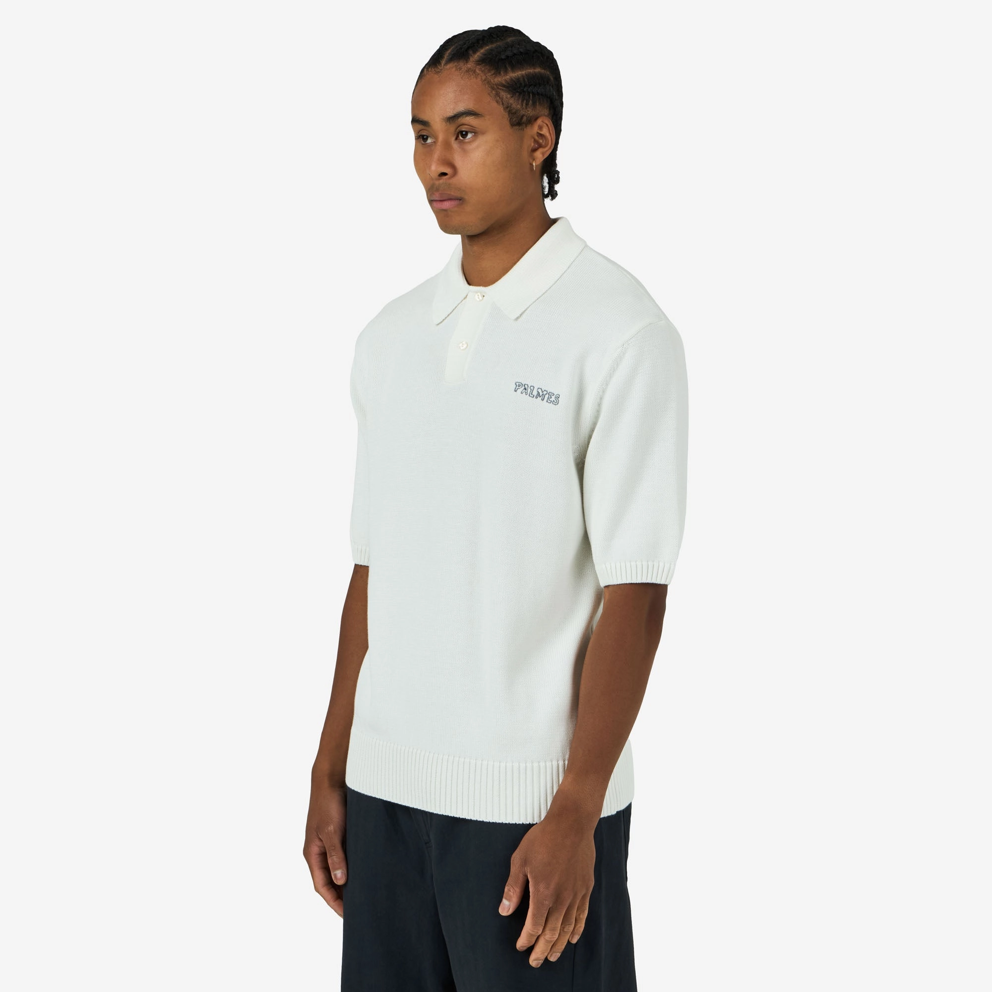 aquarium event Palmes Knit Polo Off-White