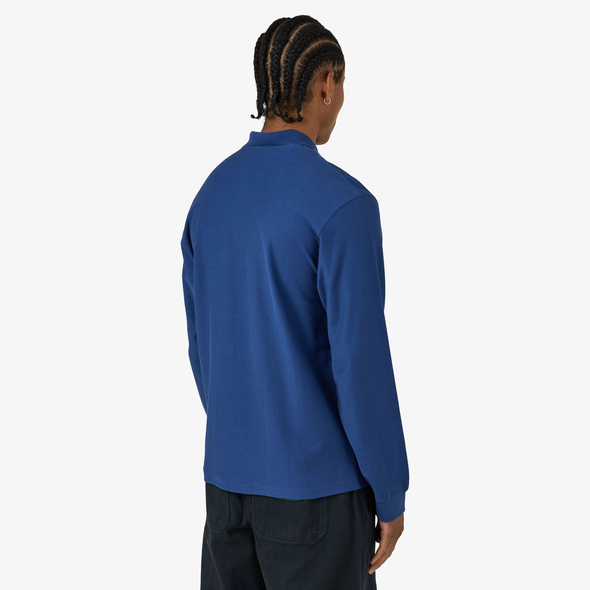 picnic event grommet Palmes Lace Longsleeve Zip Polo Blue