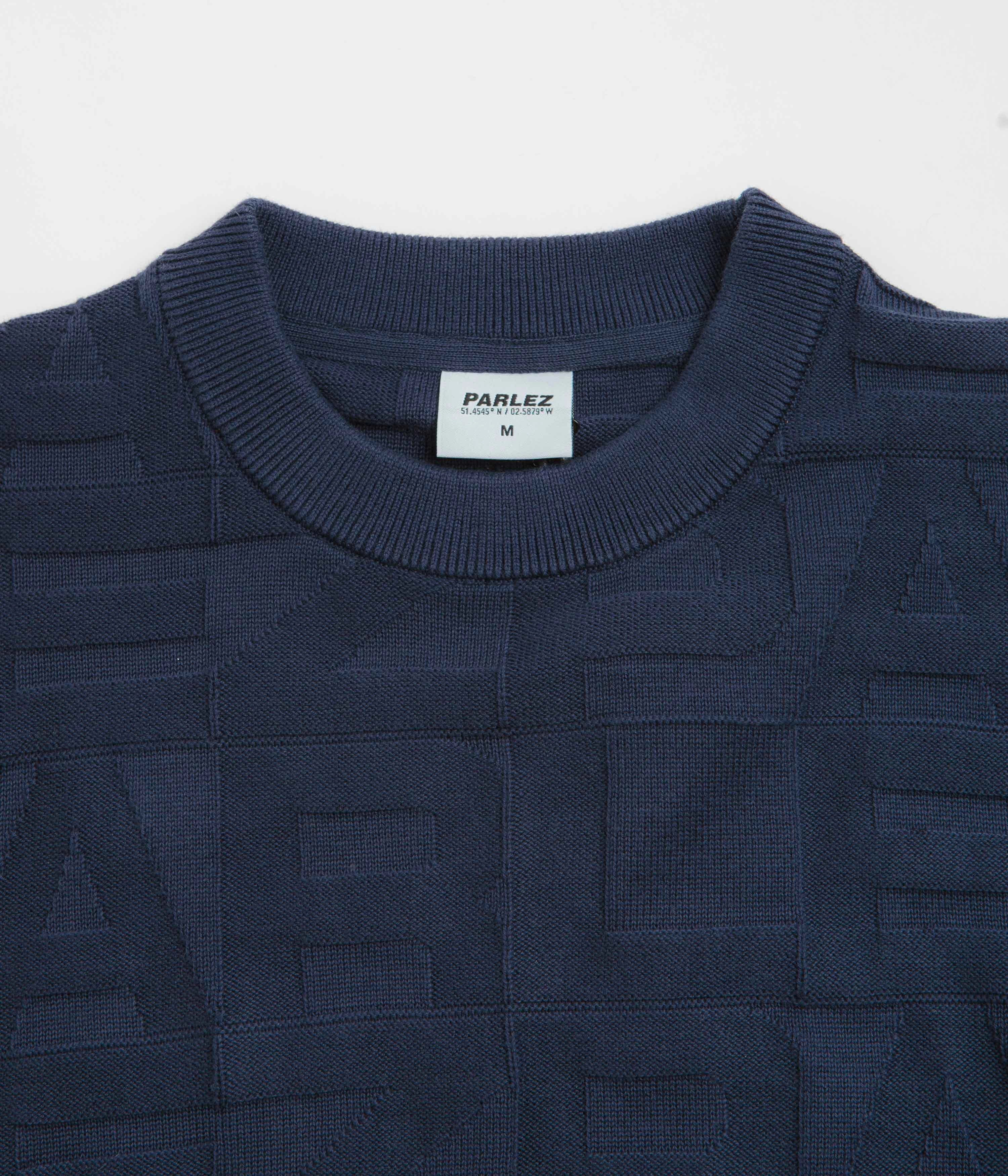 Parlez Block Crewneck Sweatshirt - Midnight performance test