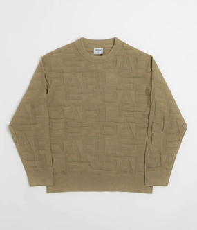 Parlez Block Crewneck Sweatshirt - Sand appropriate for sports Street Ready