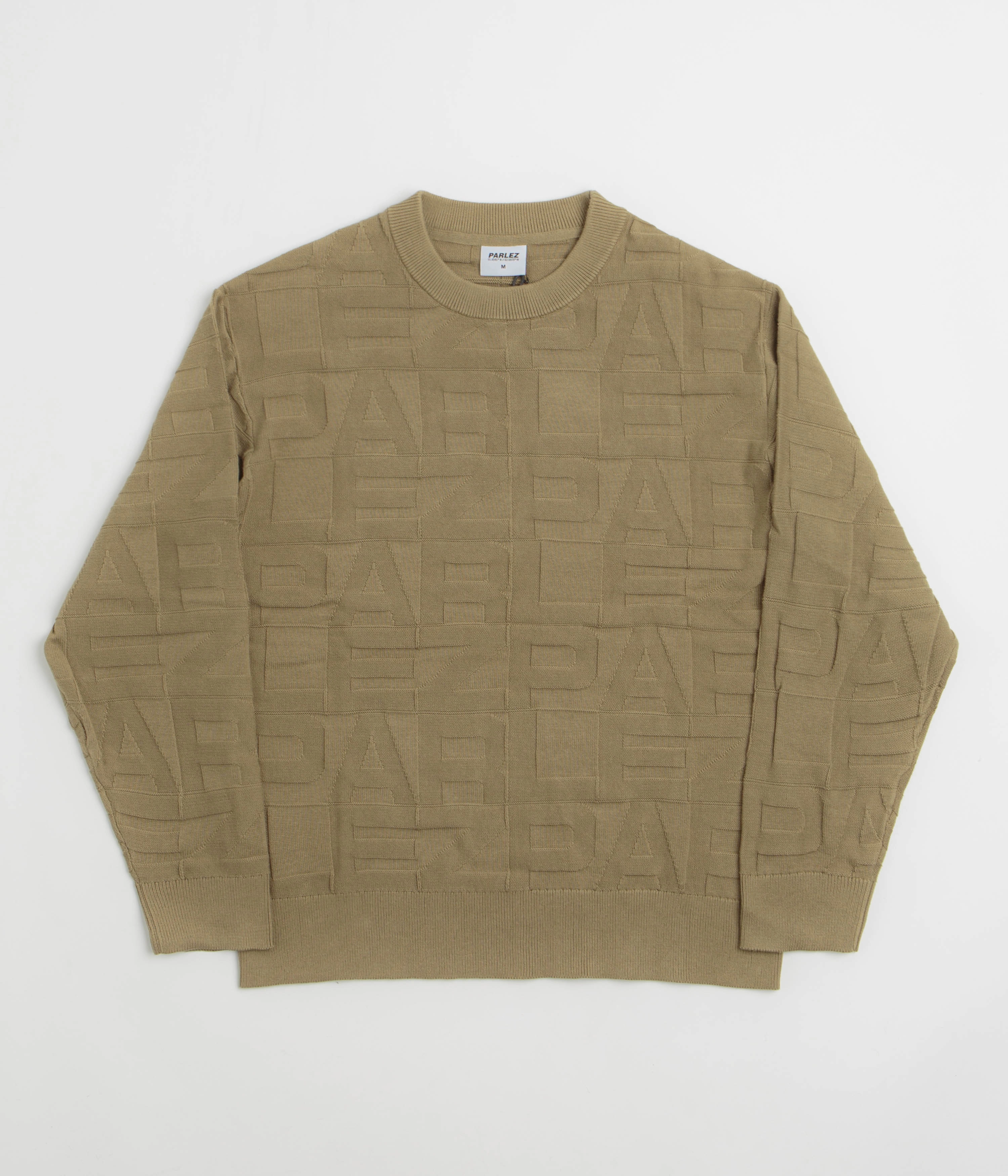 Parlez Block Crewneck Sweatshirt - Sand appropriate for sports Street Ready