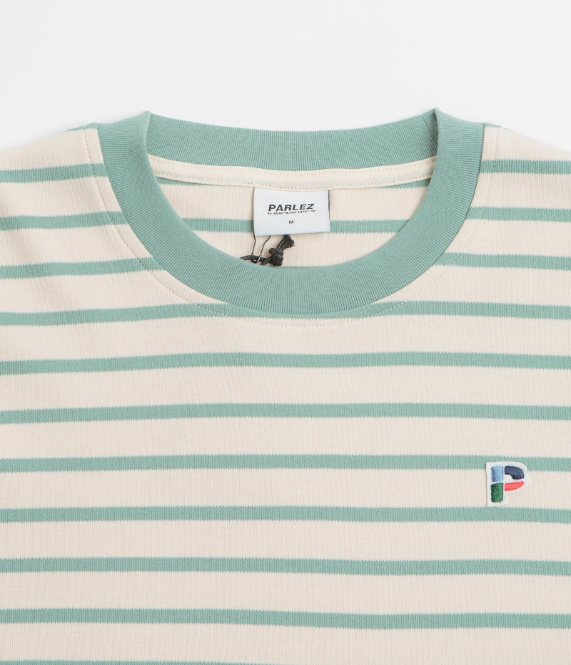 Parlez Shore YD Stripe Long Sleeve T-Shirt - Sage Shore RV venue cricket event