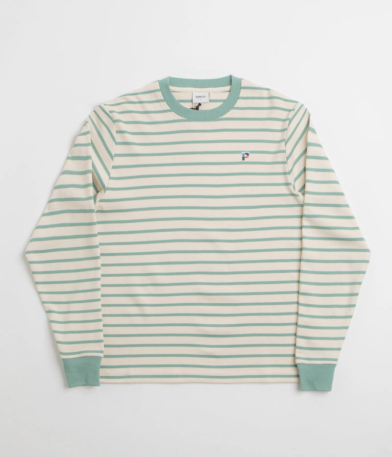 Parlez Shore YD Stripe Long Sleeve T-Shirt - Sage Shore pool venue Swimwear