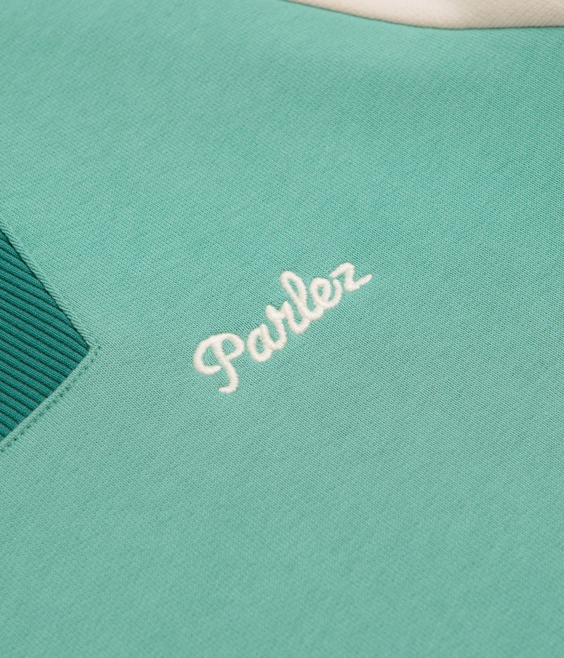 Timeless Style product terry cloth absorbency Parlez Zenith 1/4 Zip Sweatshirt - Sage Shore