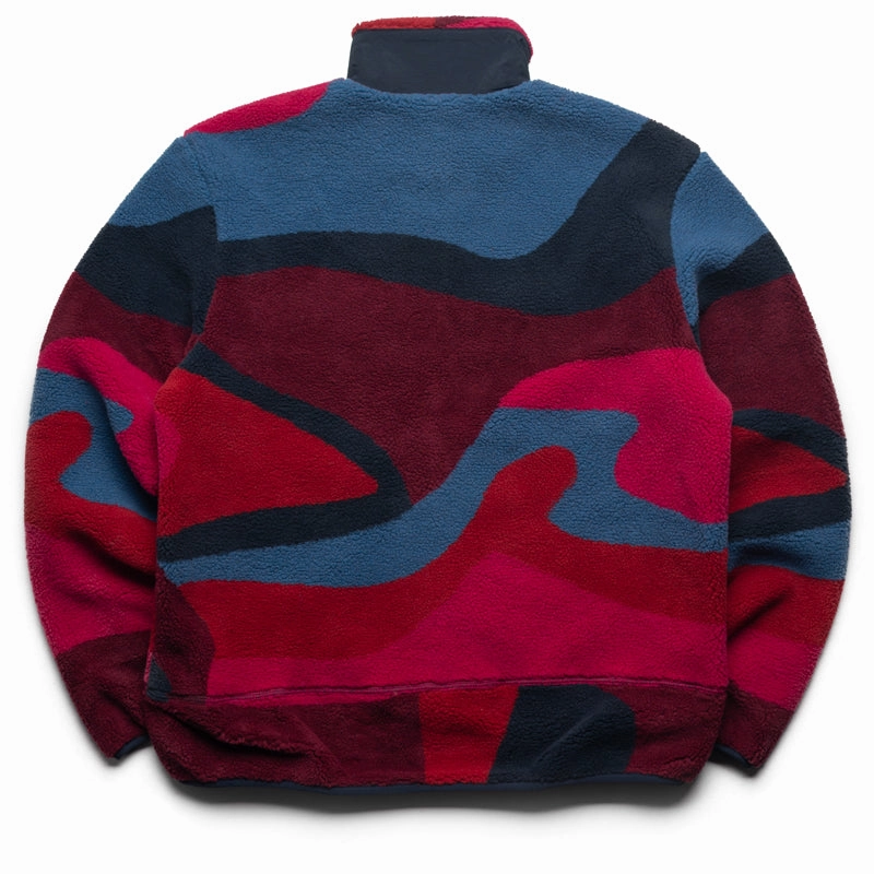 Parra Full FTP Booster Polar Fleece Jacket - Red Commuter Style Slim Layer
