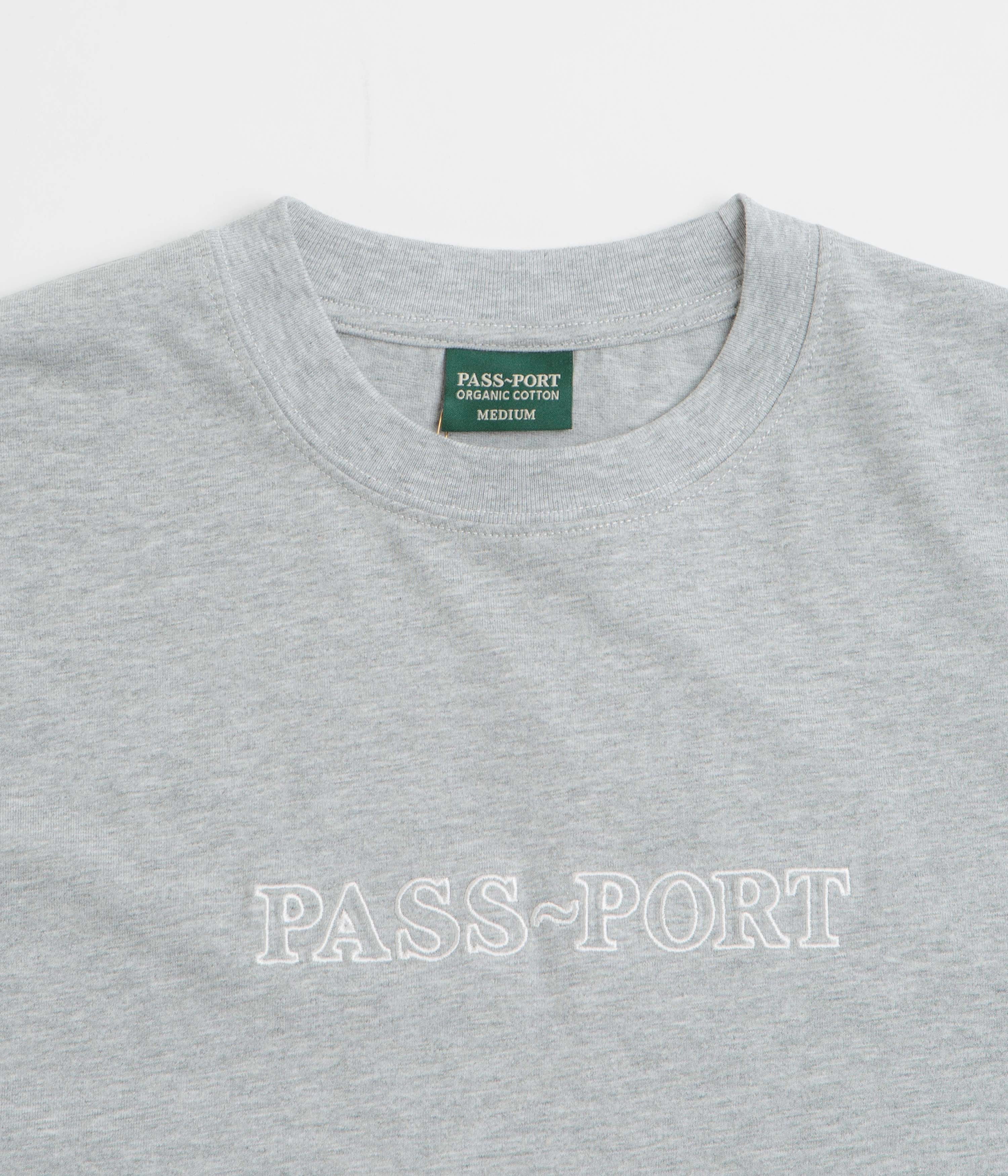Pass Port Official Organic T-Shirt - Heather Grey Volleyball