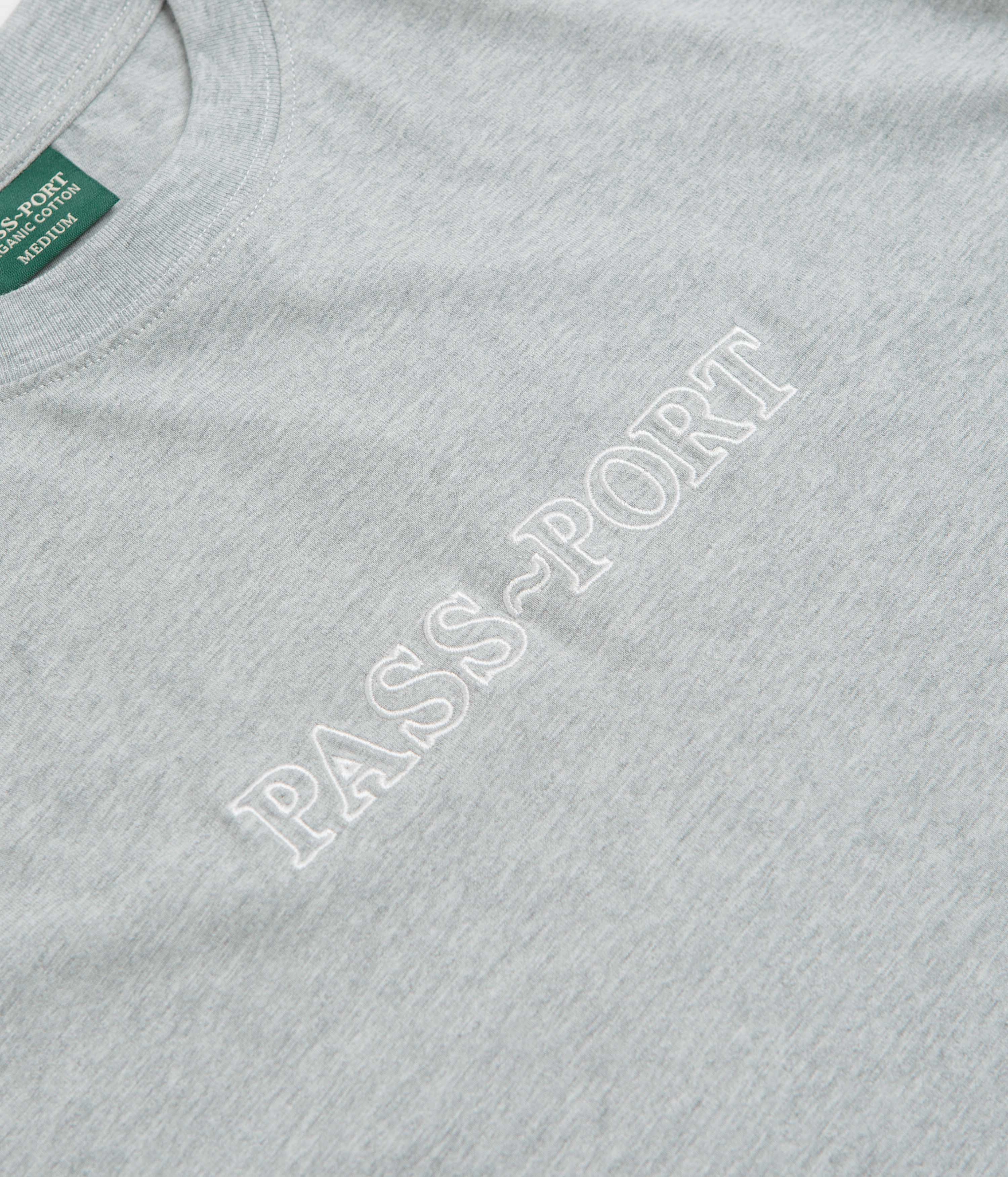 Desert area Pass Port Official Organic T-Shirt - Heather Grey