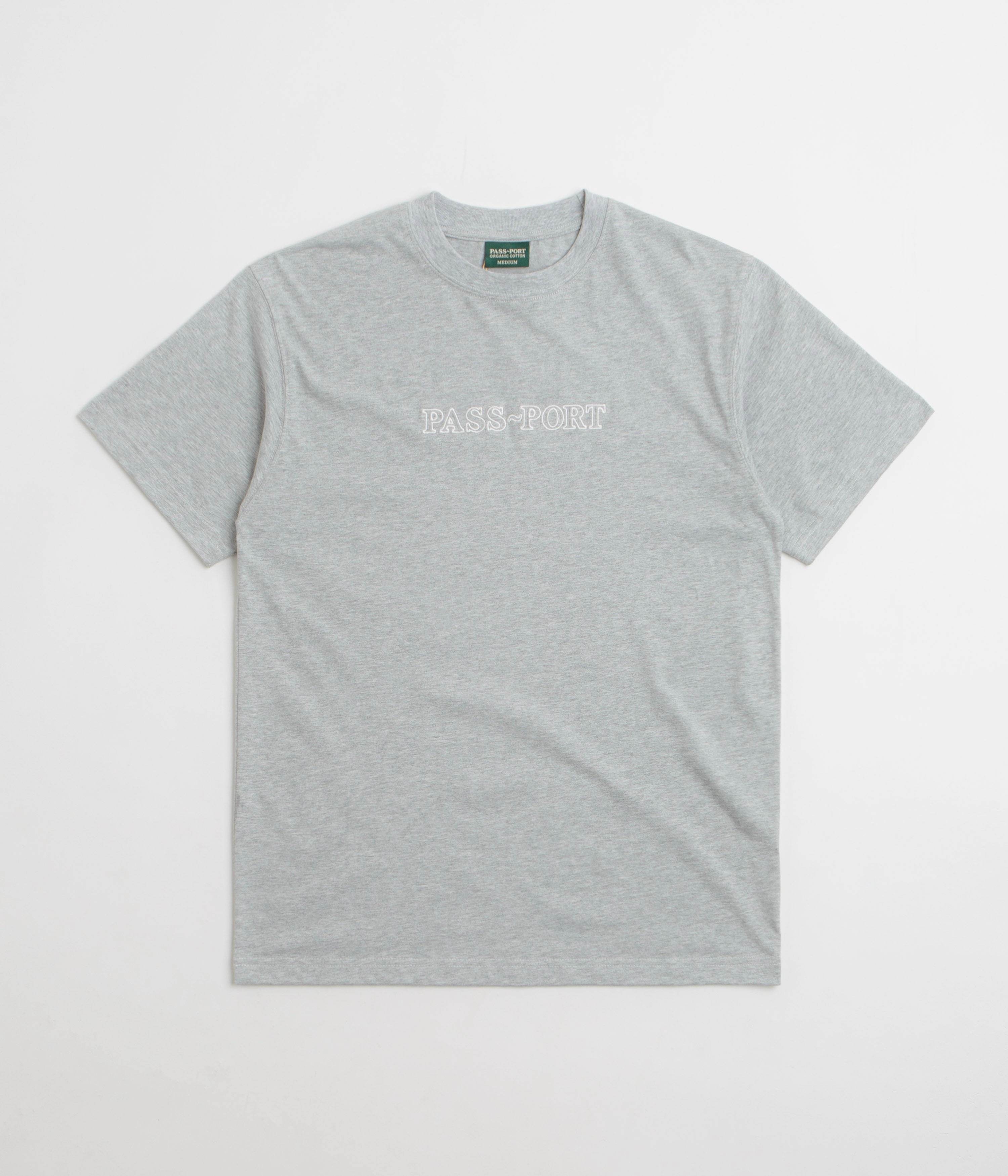 Pass Port Official Organic T-Shirt - Heather Grey camping event museum event