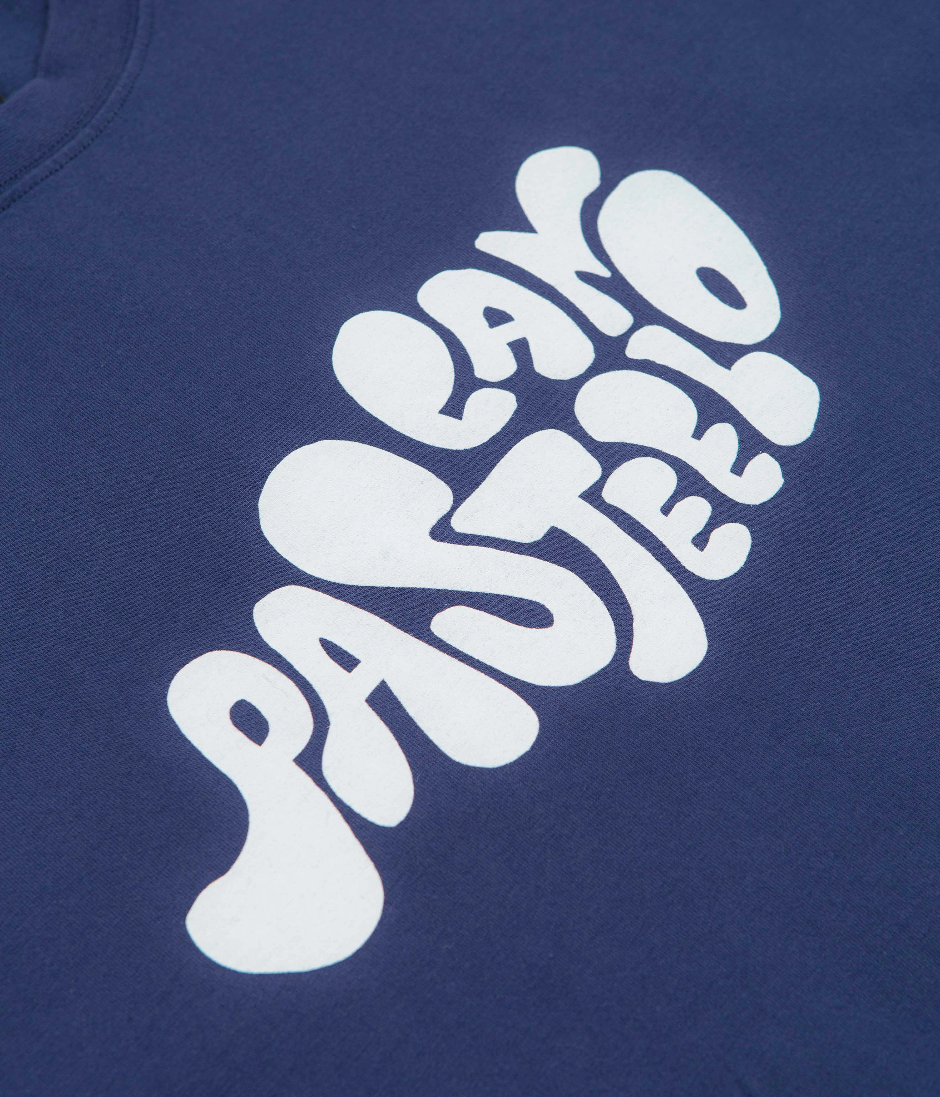Humid climate Pasteelo Can Script T-Shirt - Navy