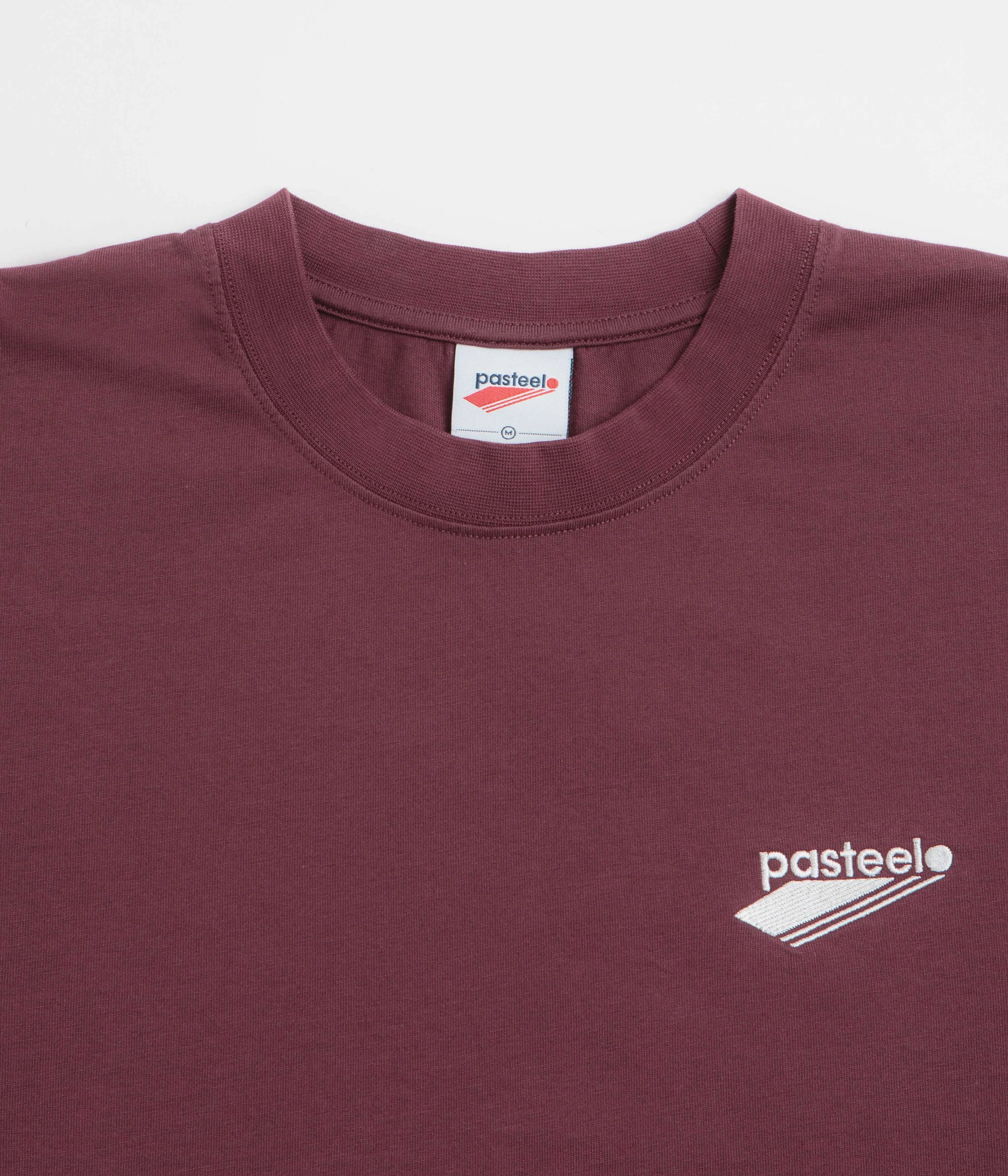 Pasteelo Embroidered O.G. T-Shirt - Burgundy concert venue