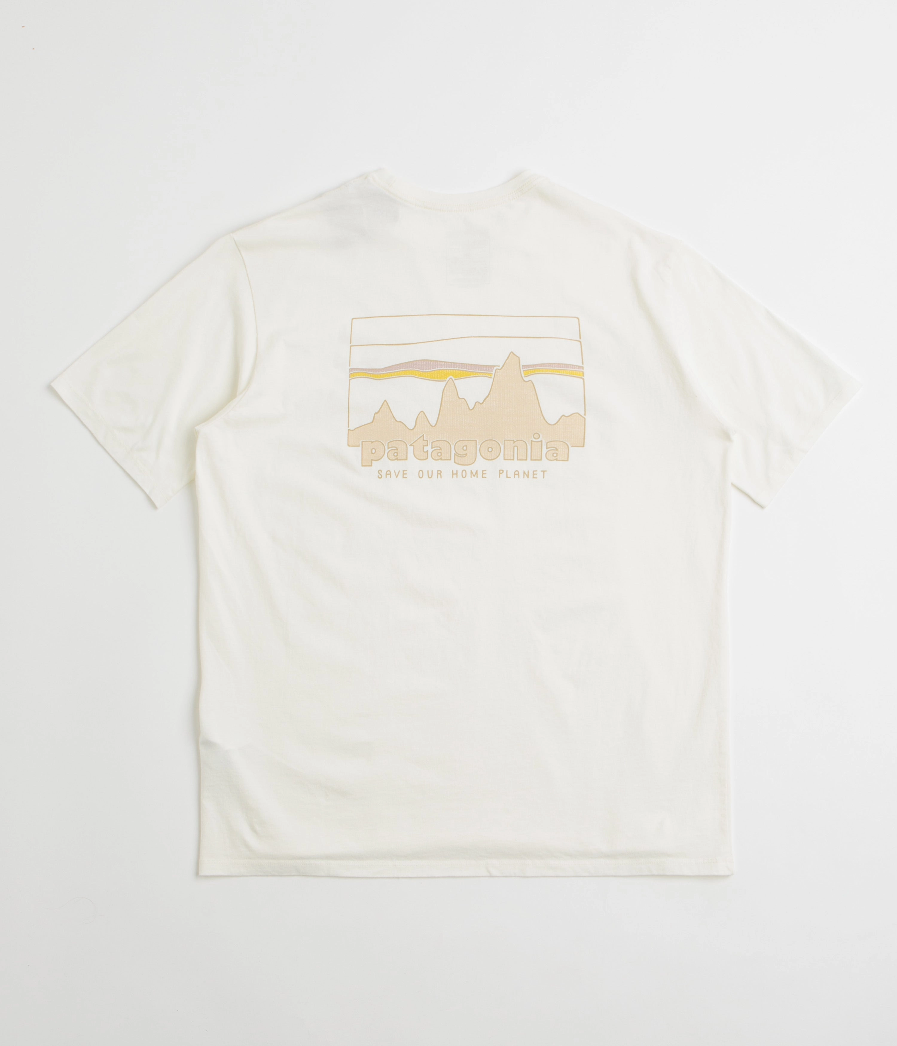 Spring Wear Checkered Patagonia 73 Skyline Organic T-Shirt - Birch White