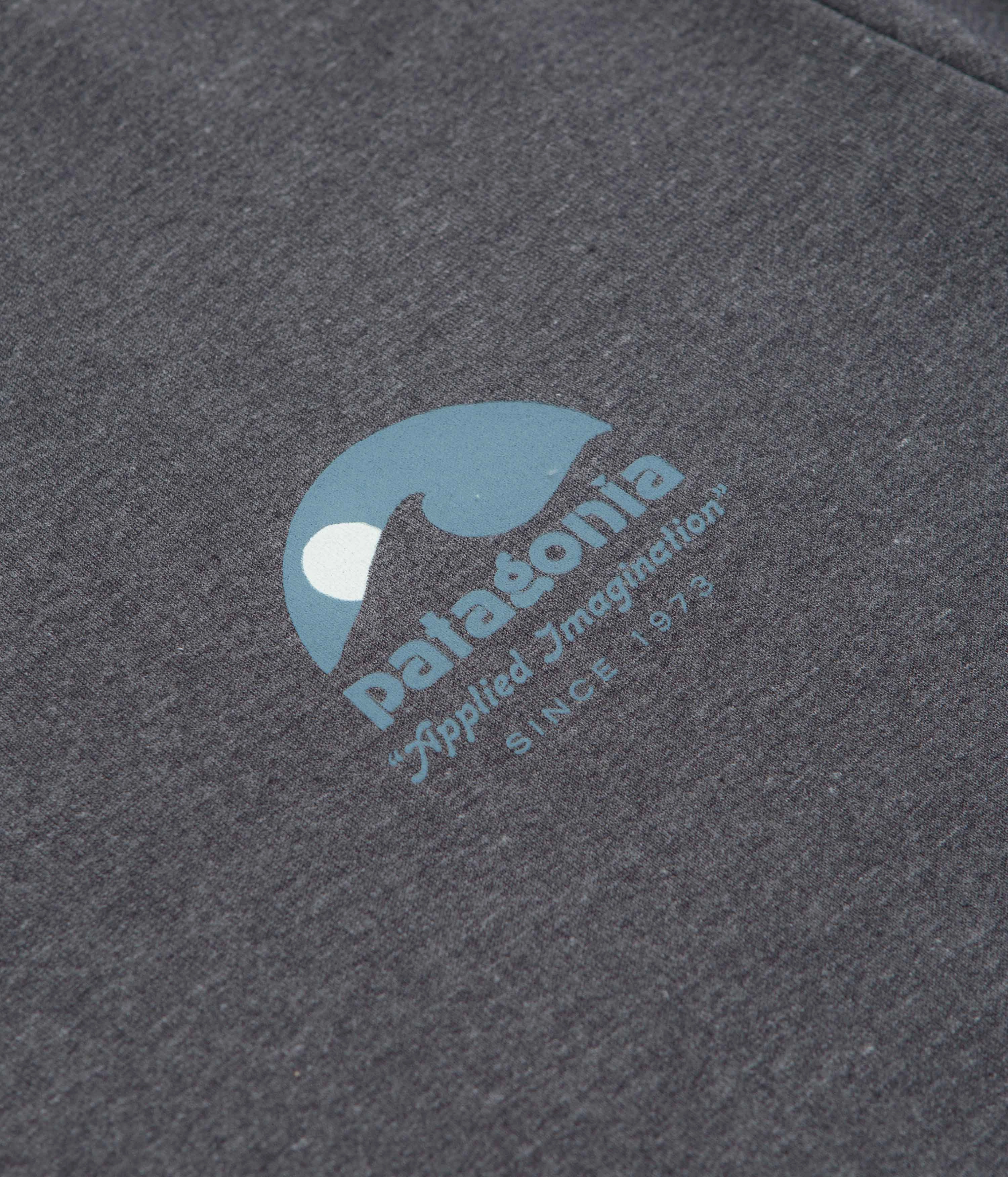 Patagonia Applied Imagination Wildrise Crewneck Sweatshirt - Ink Black Comfy Hoodies Active Comfort Wear