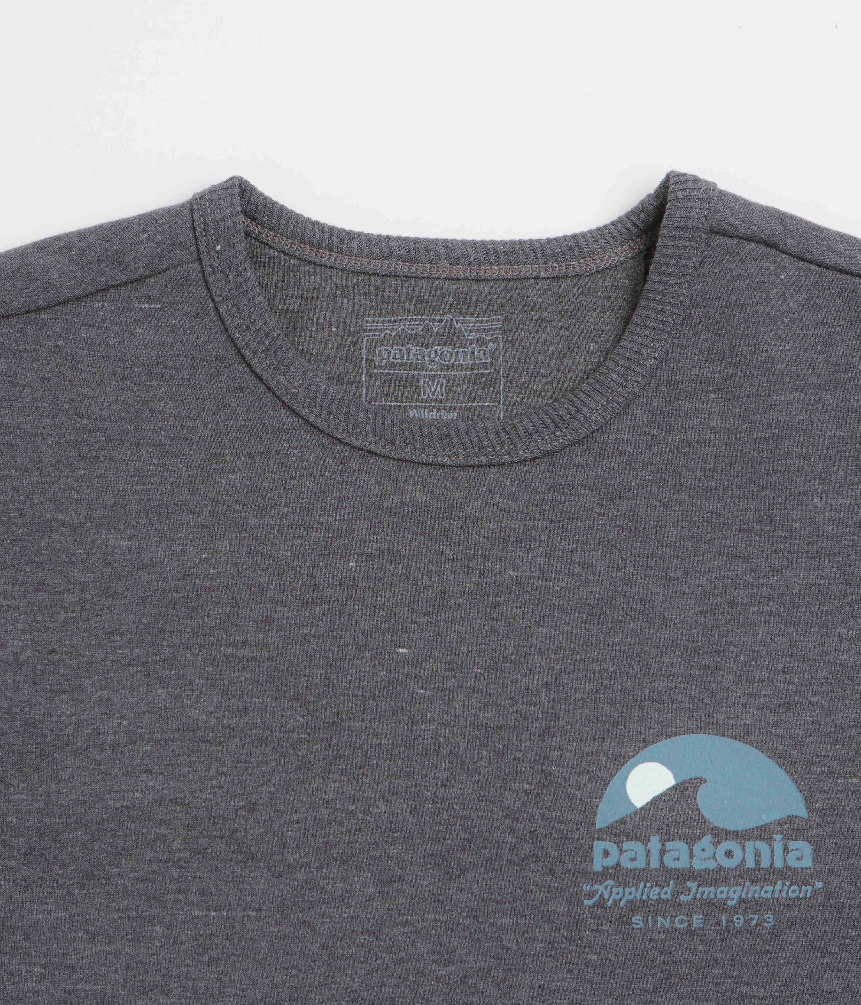 Patagonia Applied Imagination Wildrise Crewneck Sweatshirt - Ink Black Seasonal Fashion Cozy And Warm