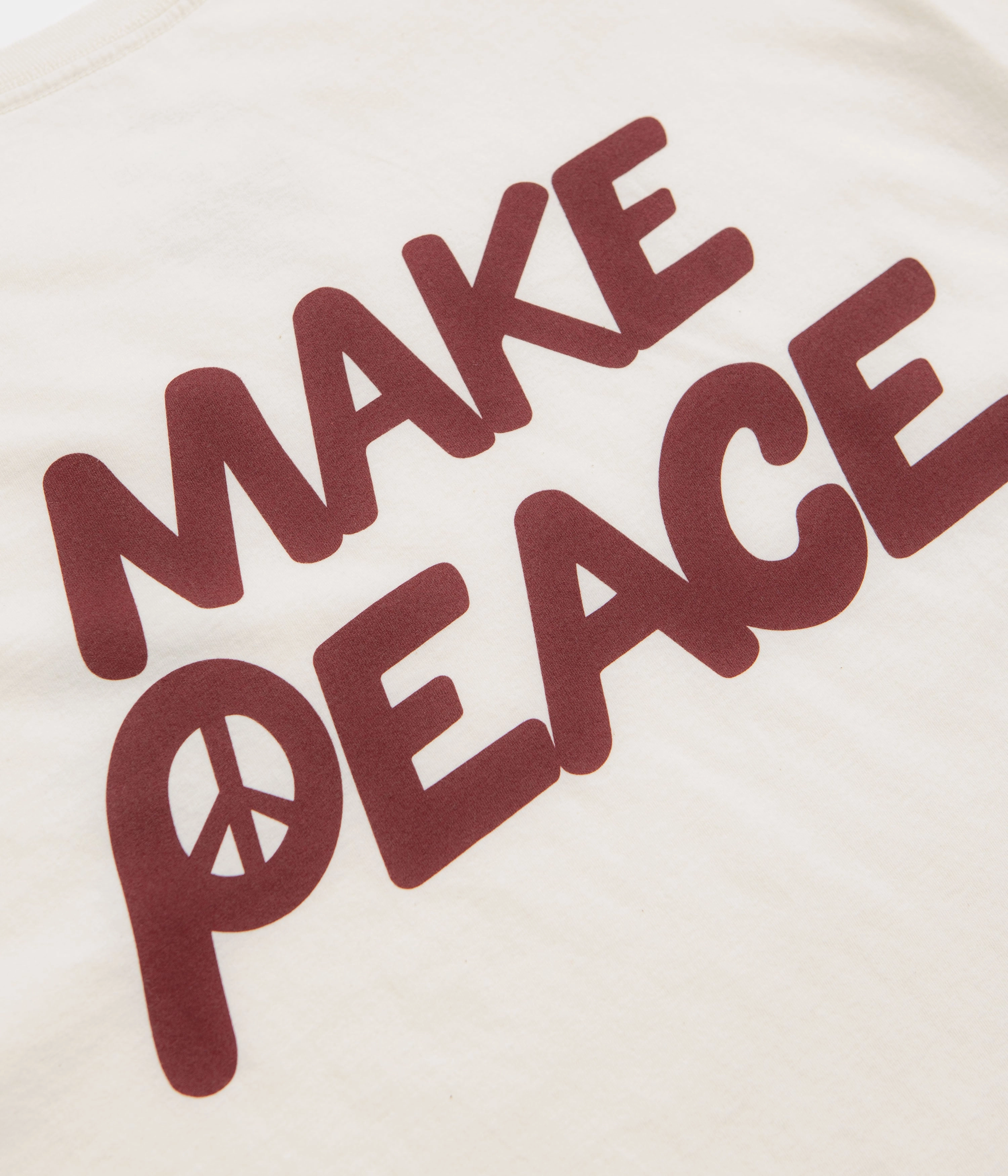 martial arts draping Patagonia Balance Organic T-Shirt - Peace Seeds: Undyed Natural