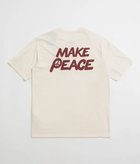Patagonia Balance Organic T-Shirt - Peace Seeds: Undyed Natural button-down sports scene