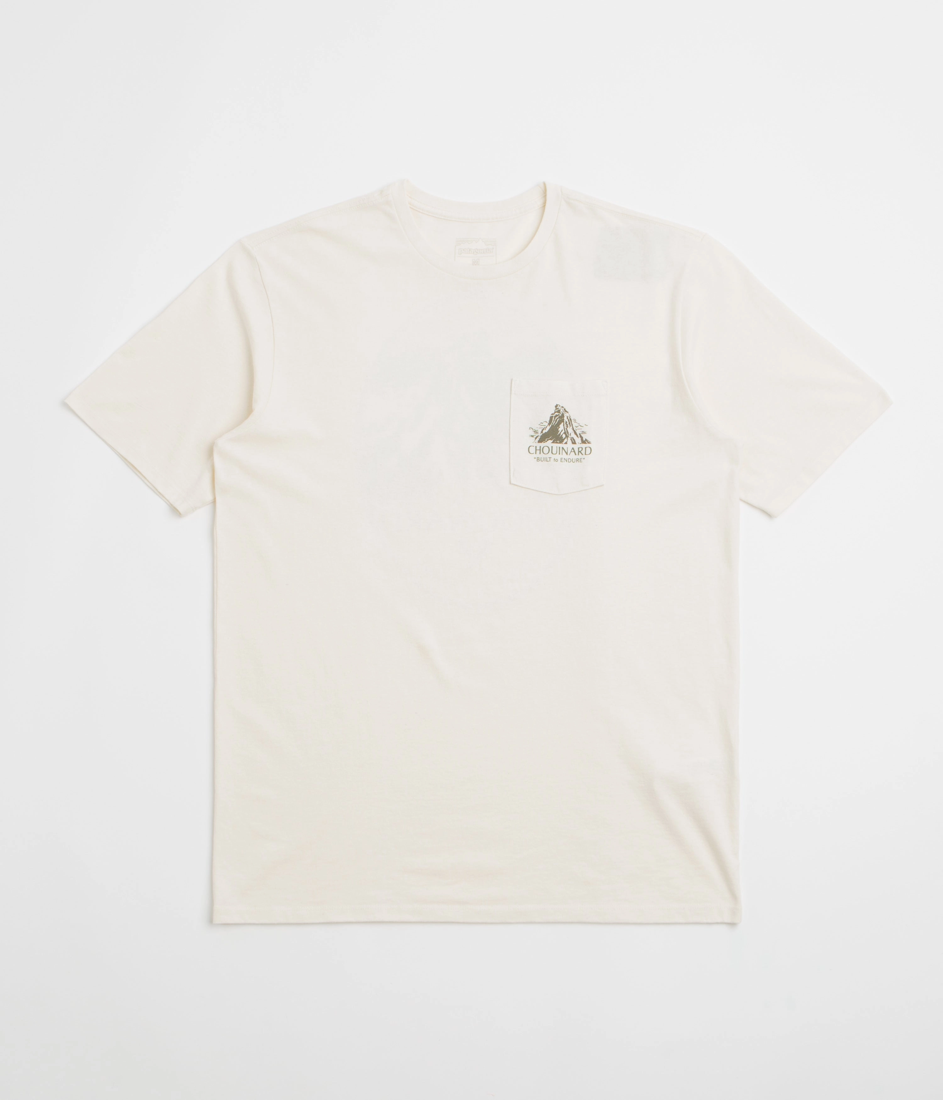 Patagonia Chouinard Crest Pocket Responsibili-Tee T-Shirt - Birch White outdoor climate baseball venue