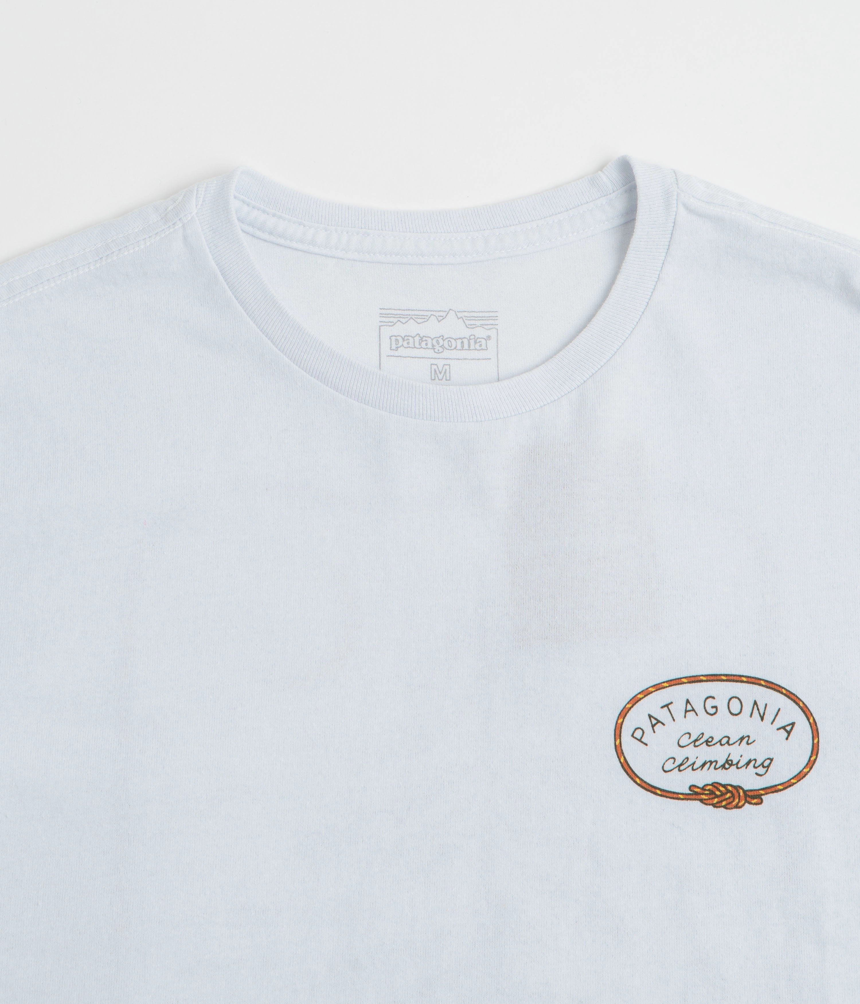 Patagonia Clean Climb Roots Responsibili-Tee T-Shirt - White rooftop event