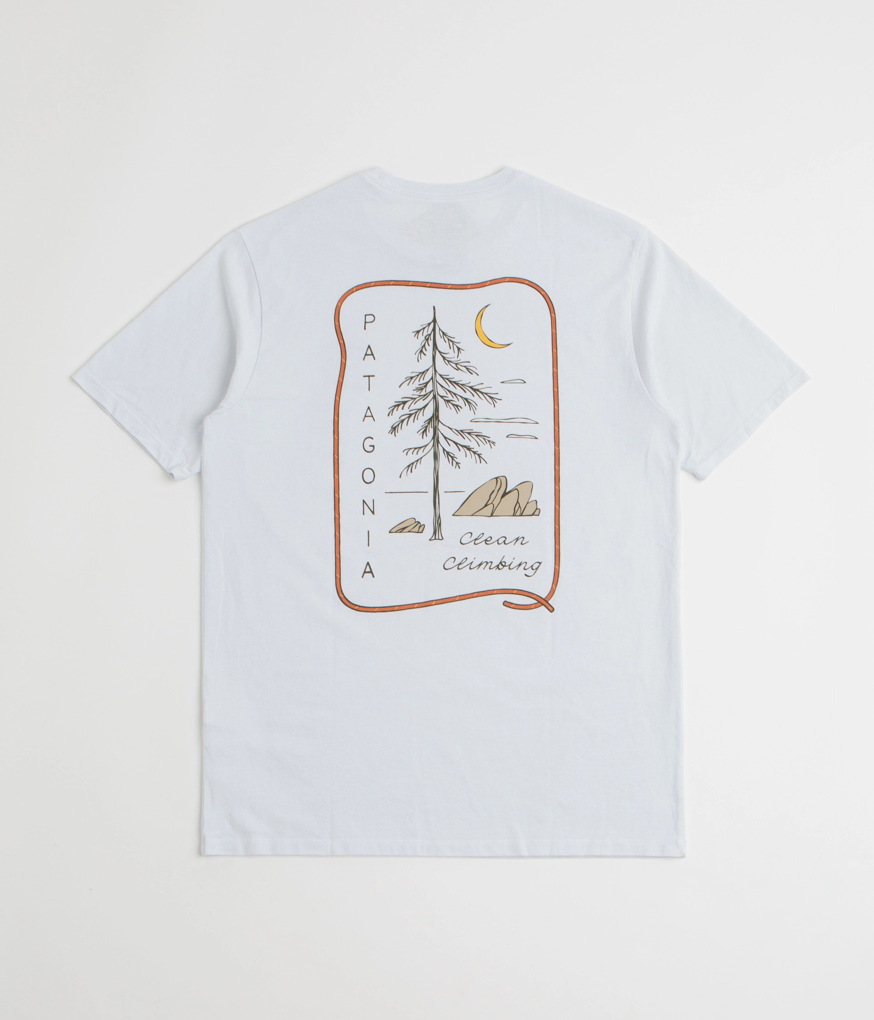 Patagonia Clean Climb Roots Responsibili-Tee T-Shirt - White Breathable Mesh Panels semi-formal event