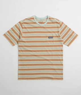 poolside outfit Interview Patagonia Daily Pocket T-Shirt - Summer Camp: Rinsed Green