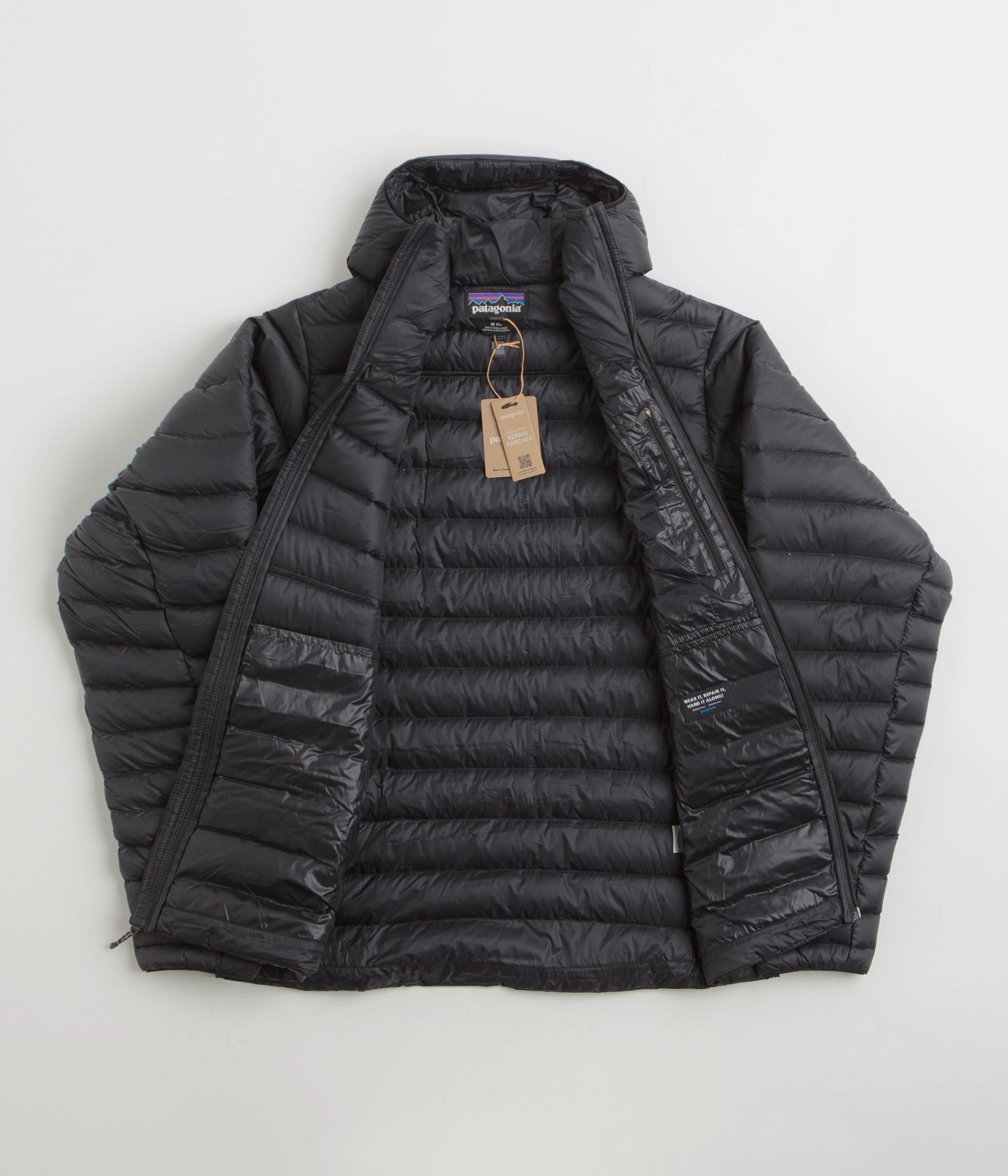 Patagonia Down Sweater Hooded Jacket (NetPlus?) - Black Relaxed Layer