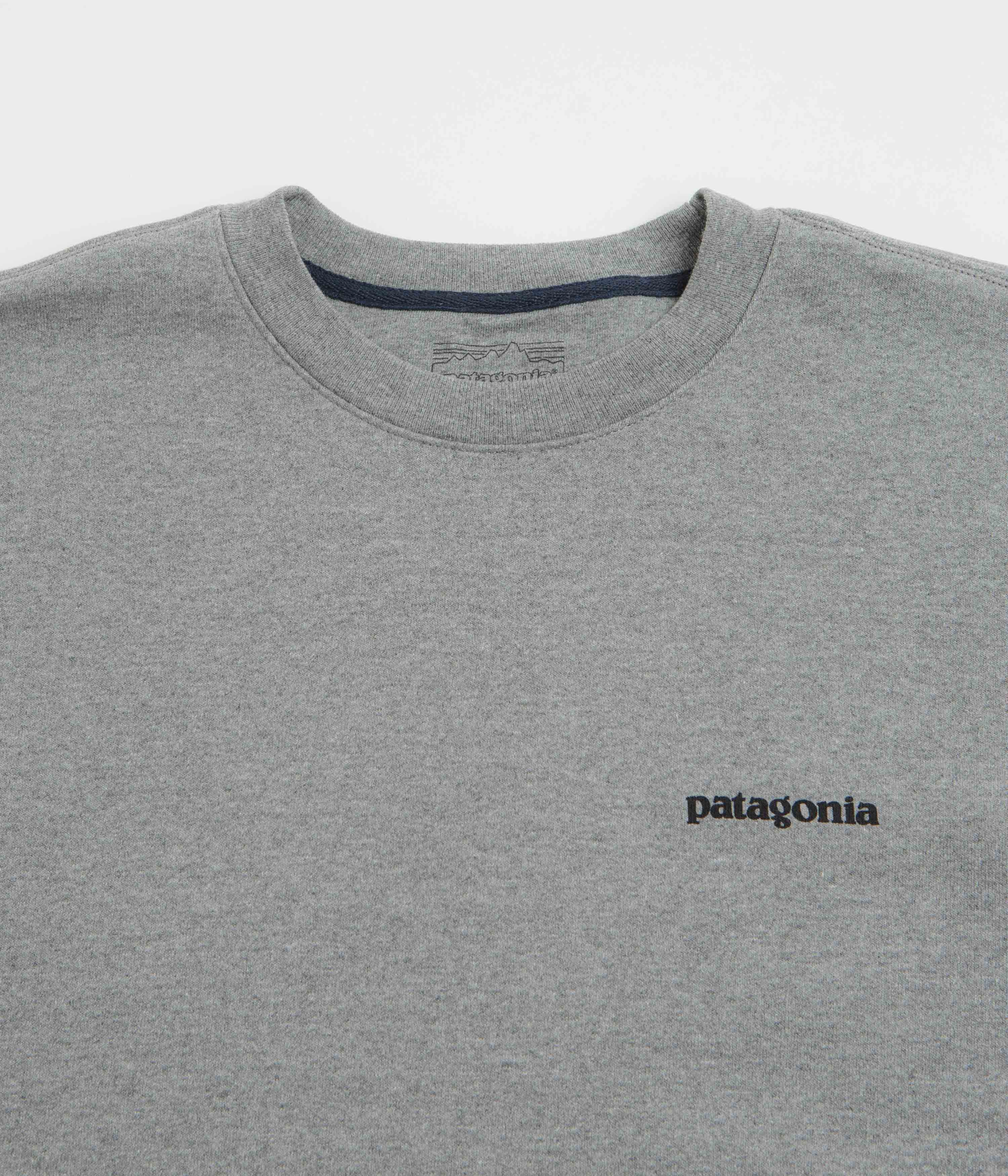 Patagonia Fitz Roy Icon Uprisal Crewneck Sweatshirt - Gravel Heather Cozy Clothing Style Active Wearable