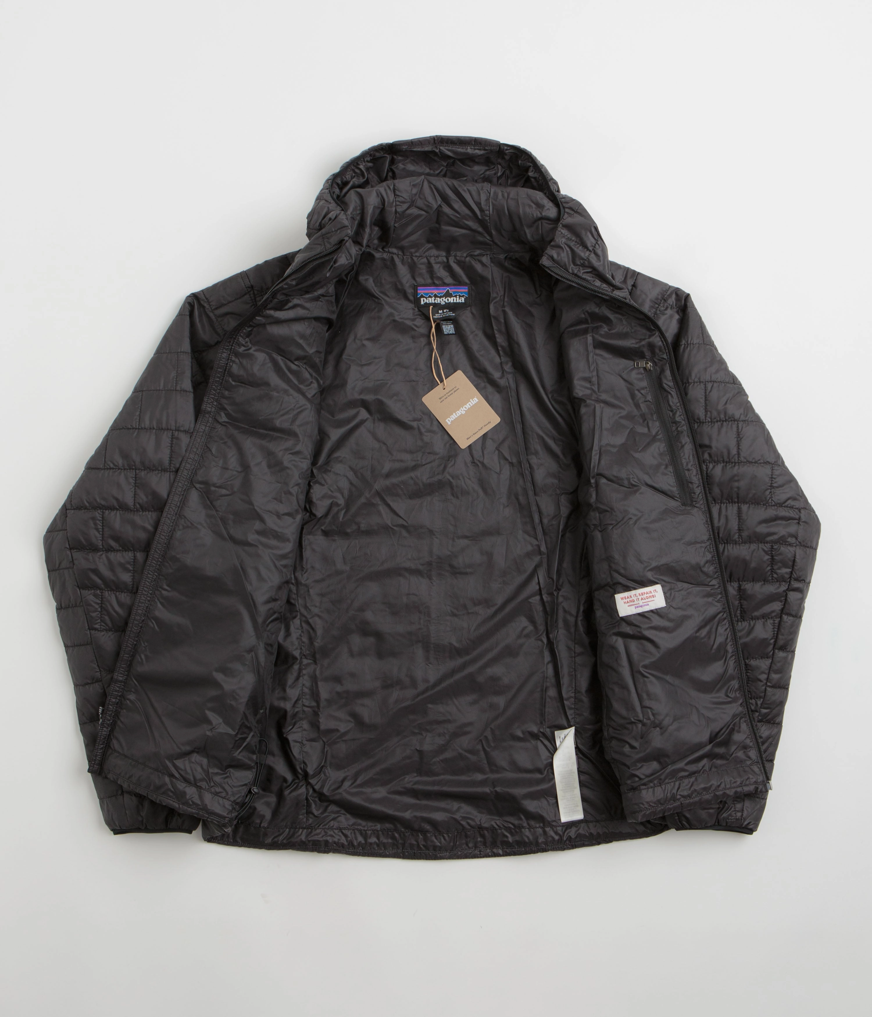 Patagonia Nano Puff Hoodie Jacket - Black Romance summer season