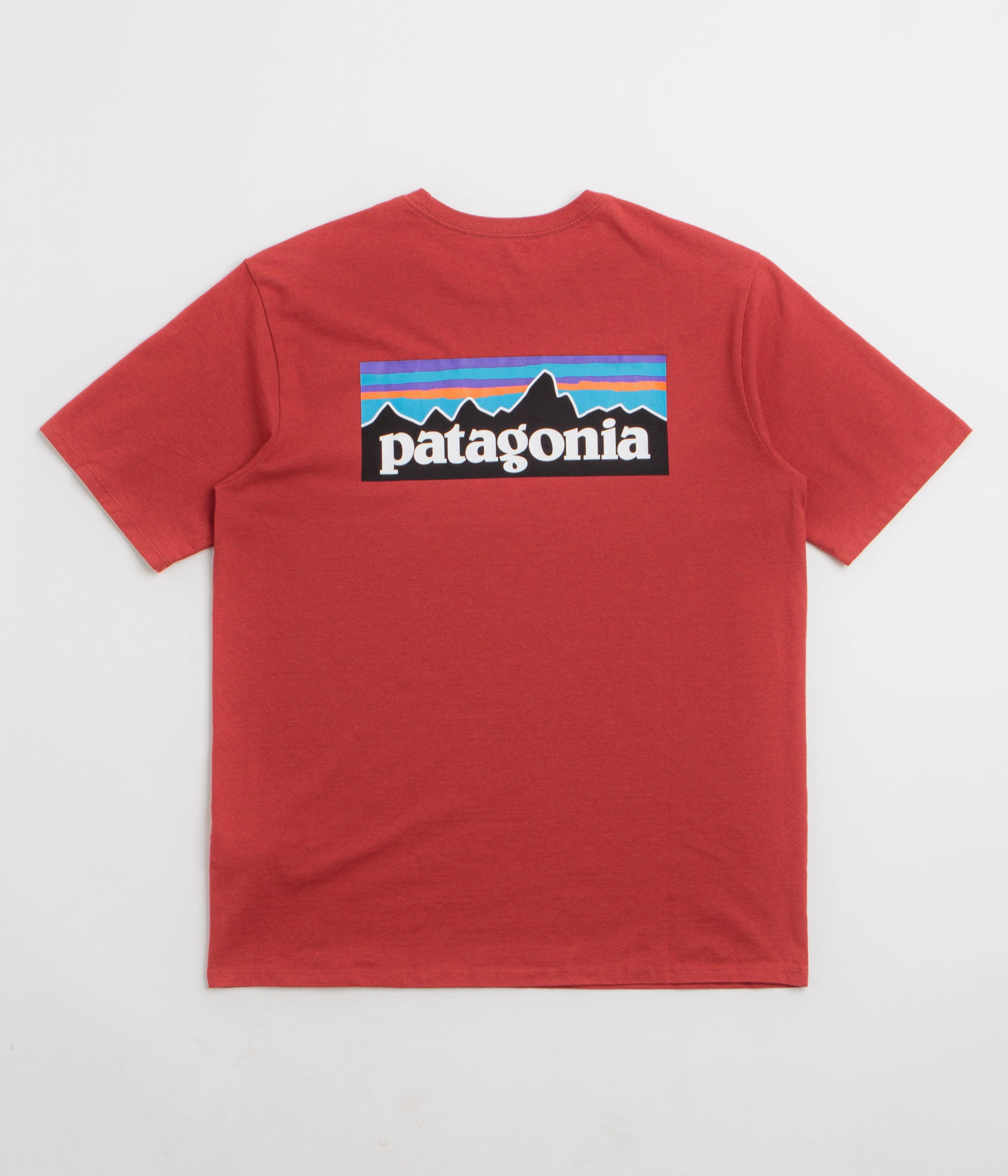 simple details Patagonia P-6 Logo Responsibili-Tee T-Shirt - Amanita Red
