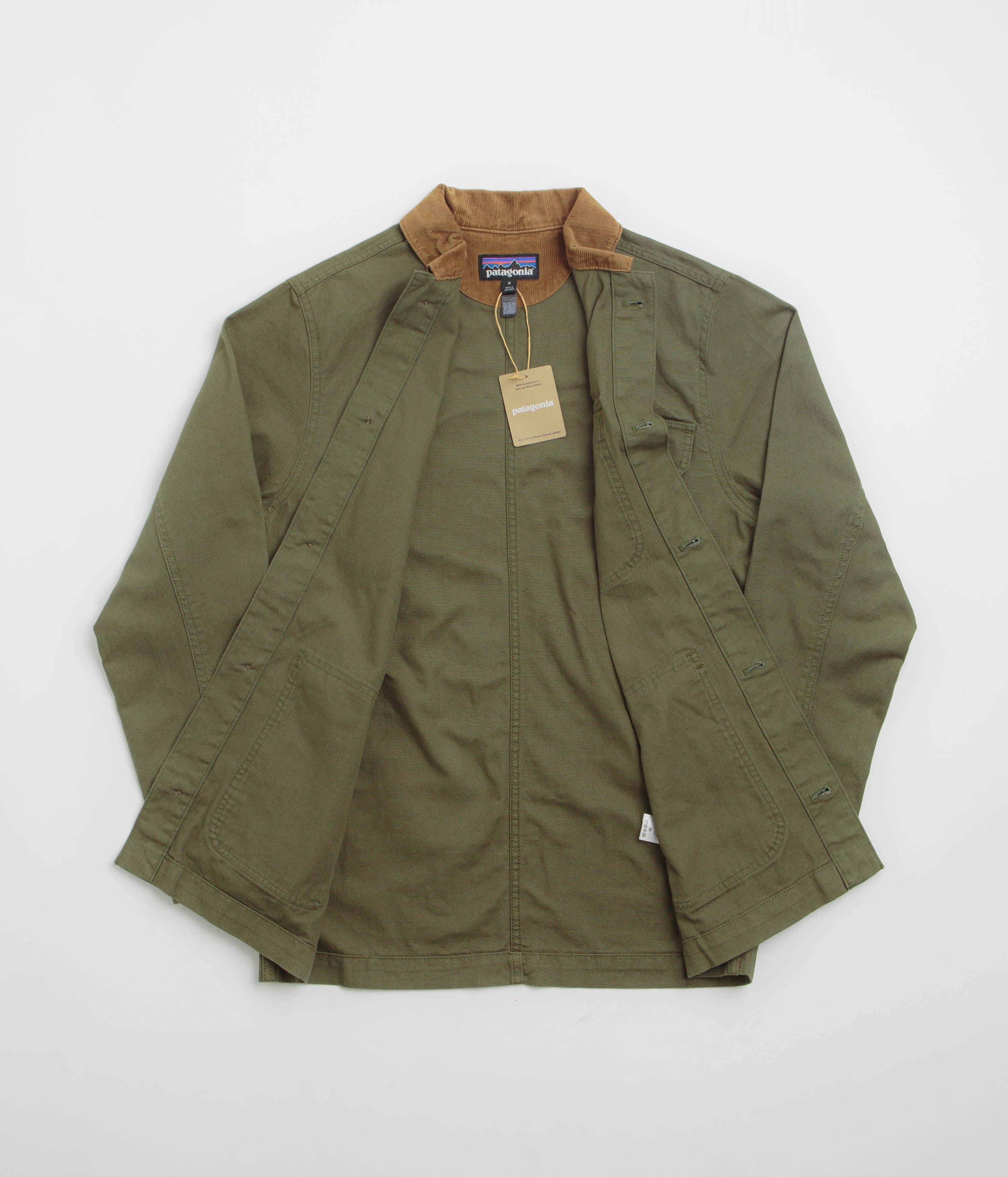 Patagonia Point Reyes Canvas Jacket - Basin Green Internal Security Pocket