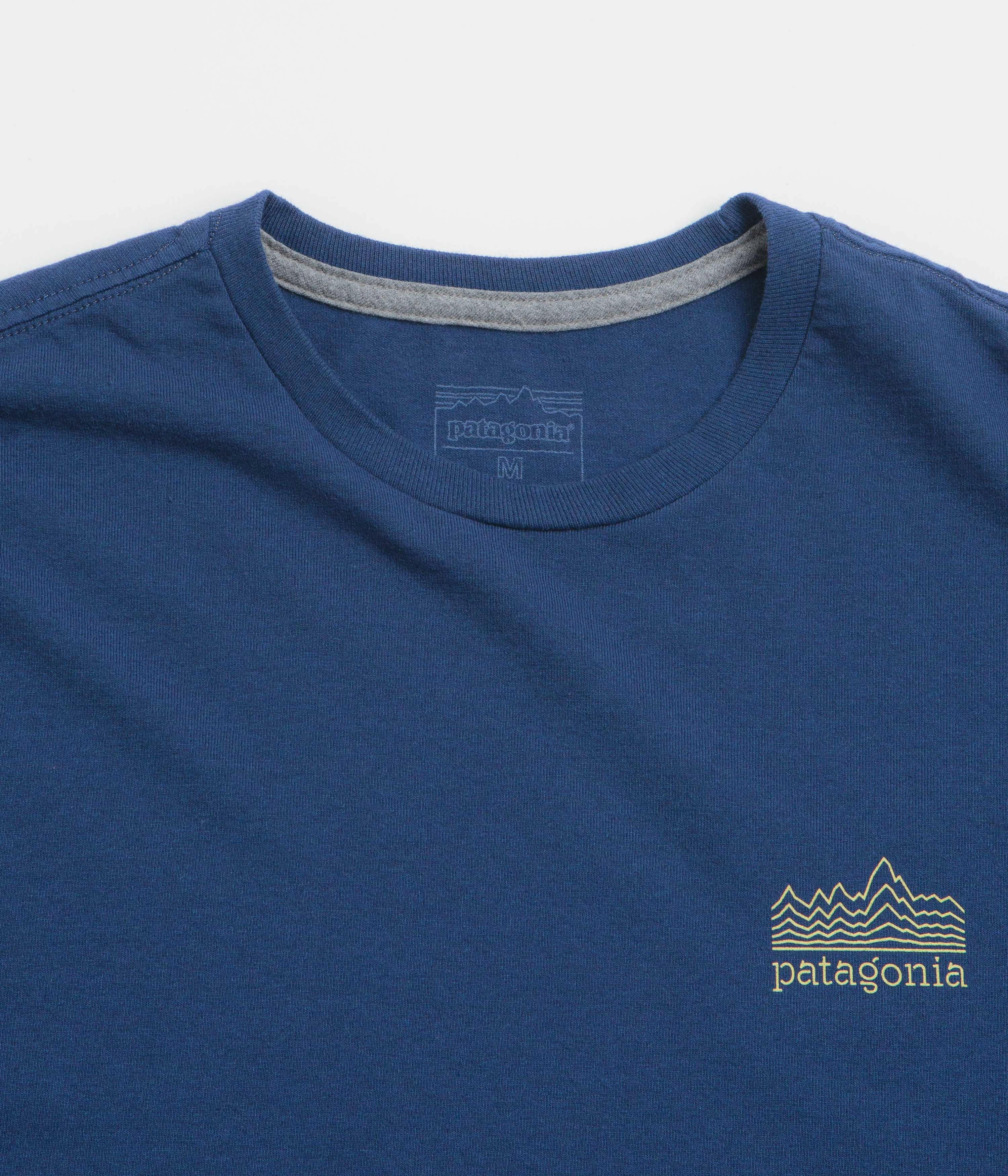 Patagonia Strataspire Responsibili-Tee T-Shirt - Clement Blue packable