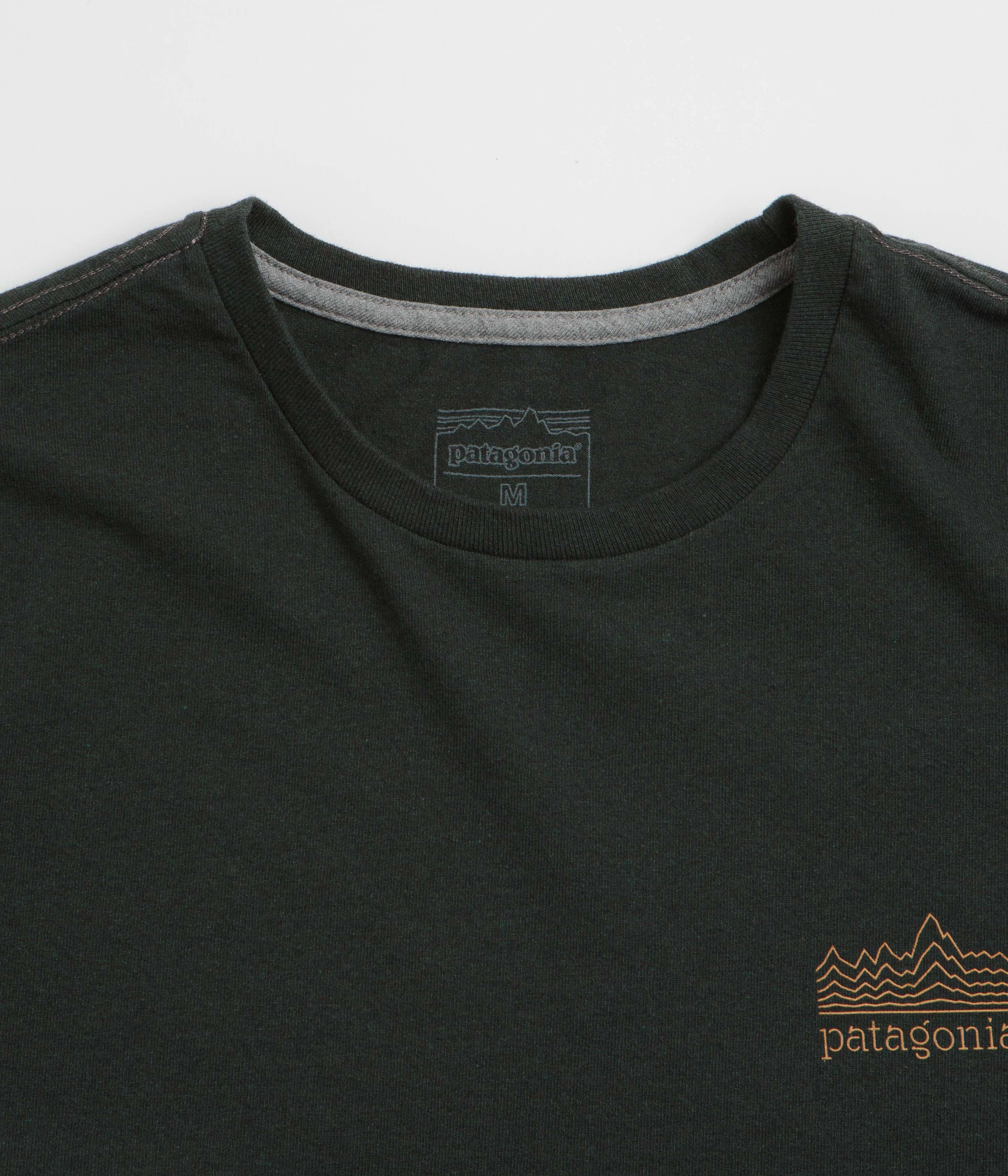 Patagonia Strataspire Responsibili-Tee T-Shirt - Old Growth Green hidden closure clip