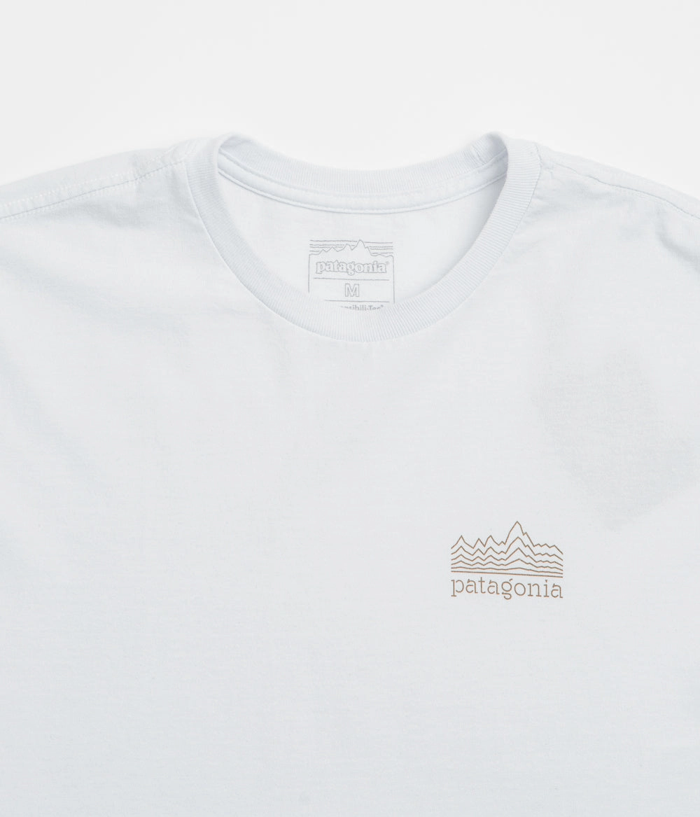 Patagonia Strataspire Responsibili-Tee T-Shirt - White Resilient Collar Interlining Skating