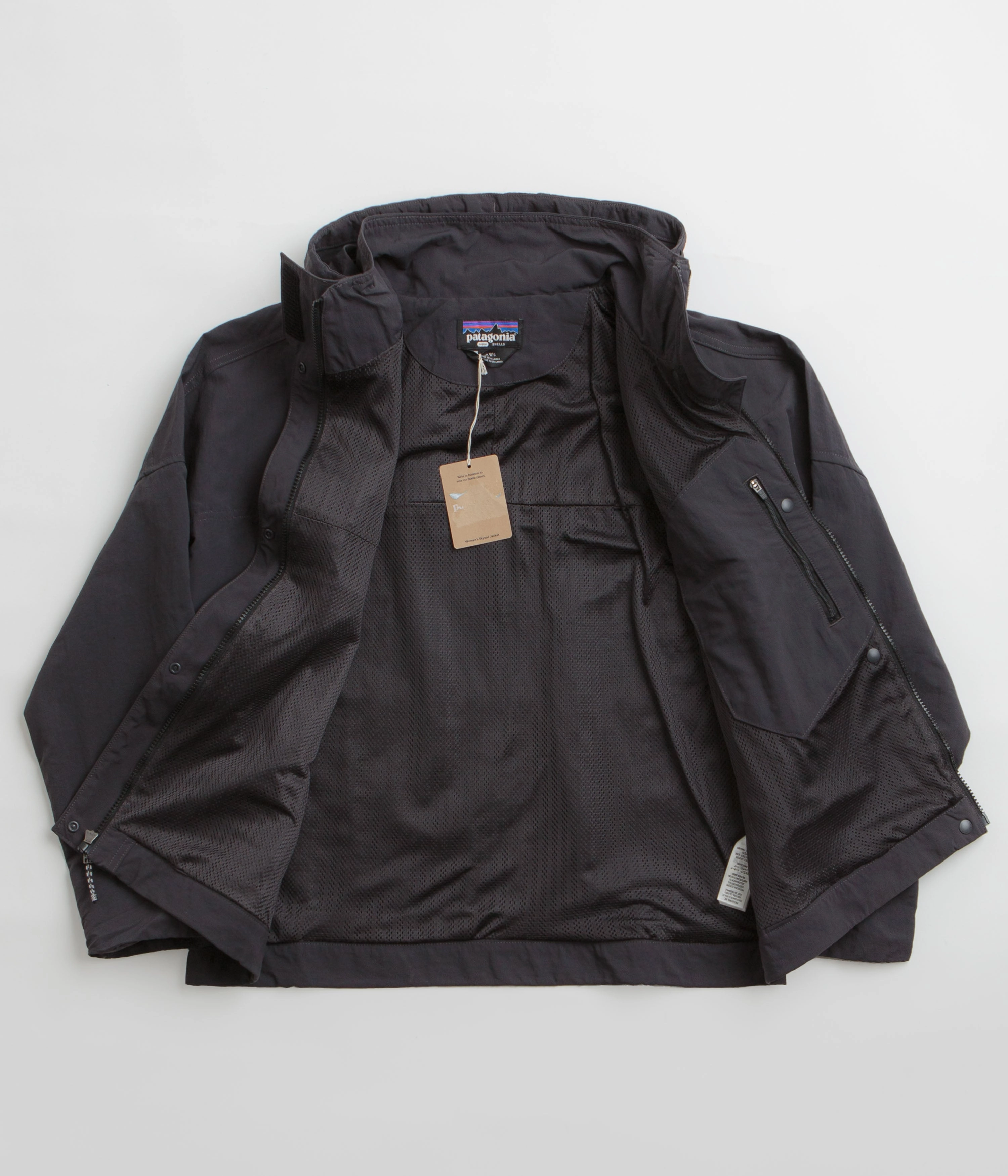 Patagonia Womens Skysail Jacket - Ink Black Abrasion Resistant Material