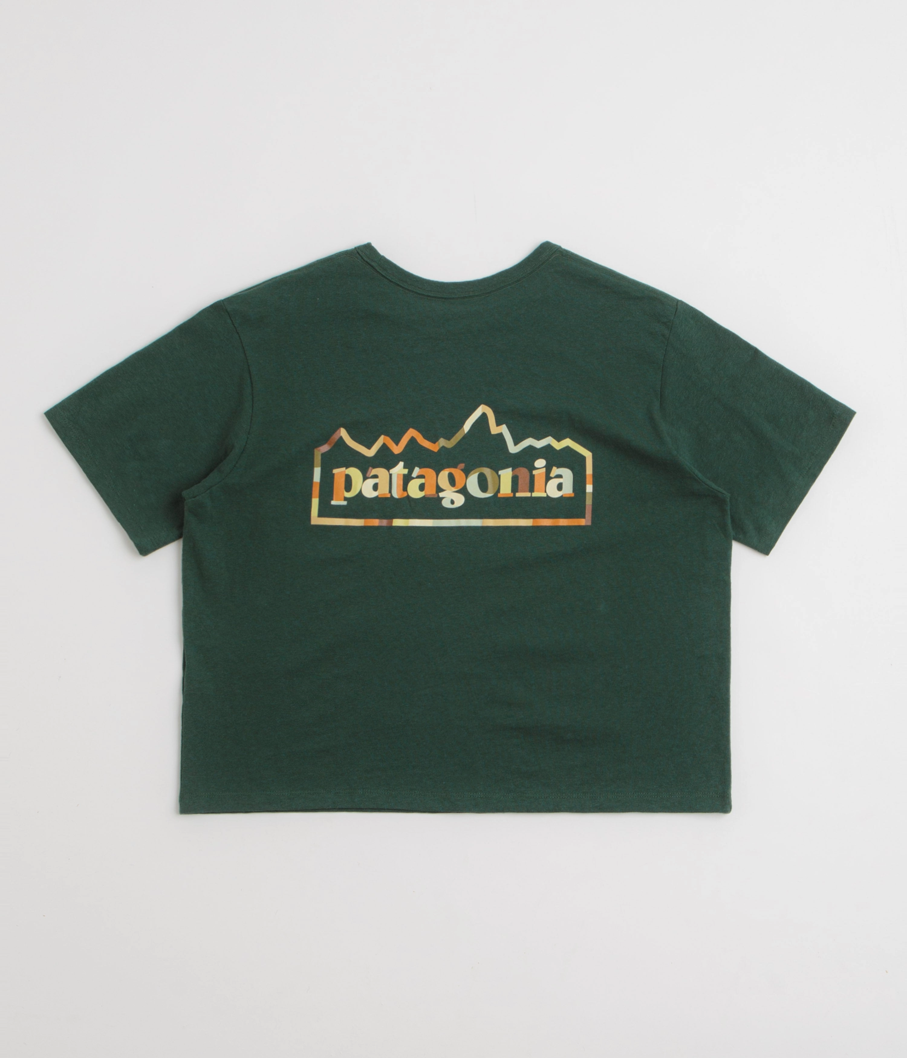 Patagonia Womens Unity Fitz Easy Cut Responsibili-Tee T-Shirt - Cascade Green bottom