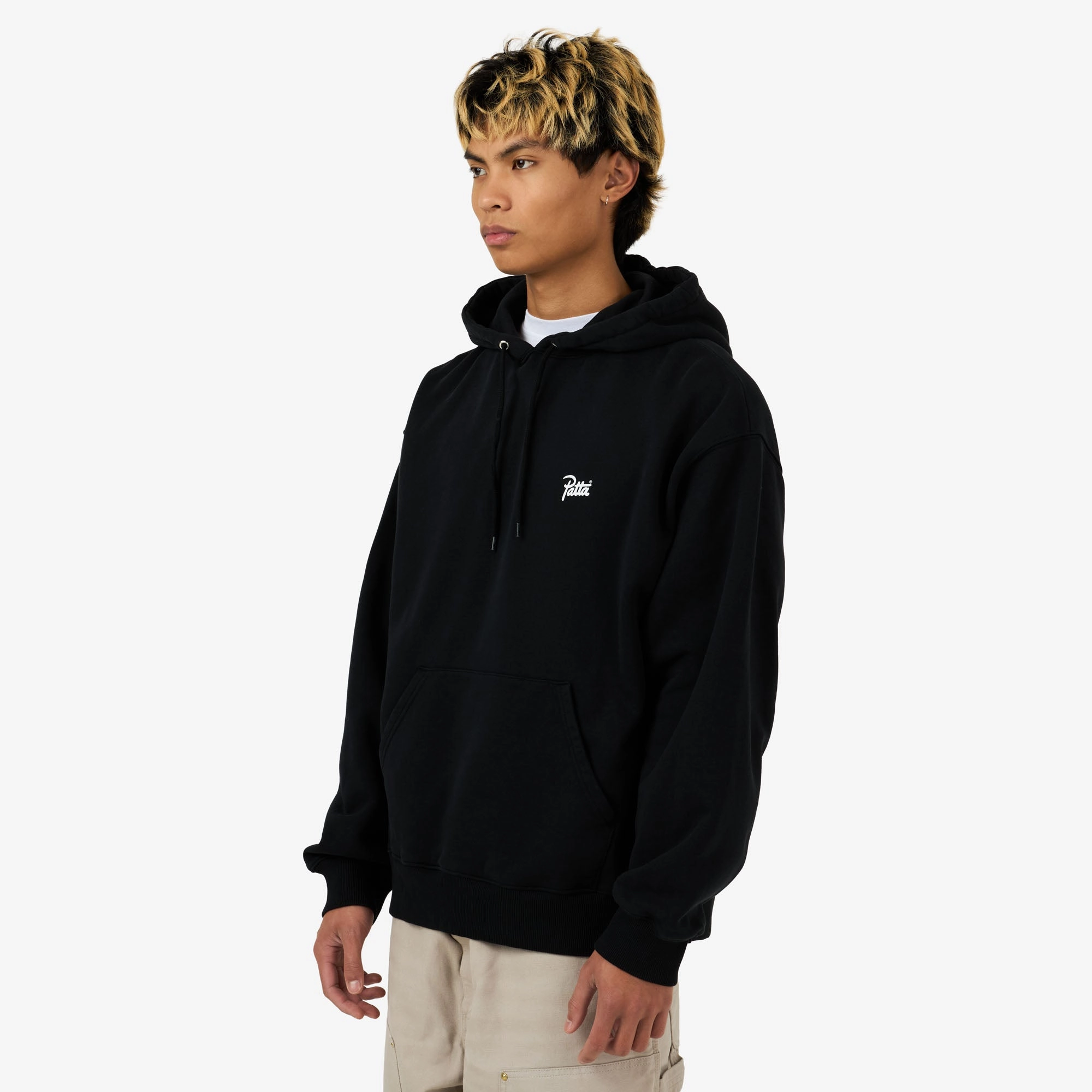 product discount Patta Embroidered Fire Panther Hooded Sweater Black
