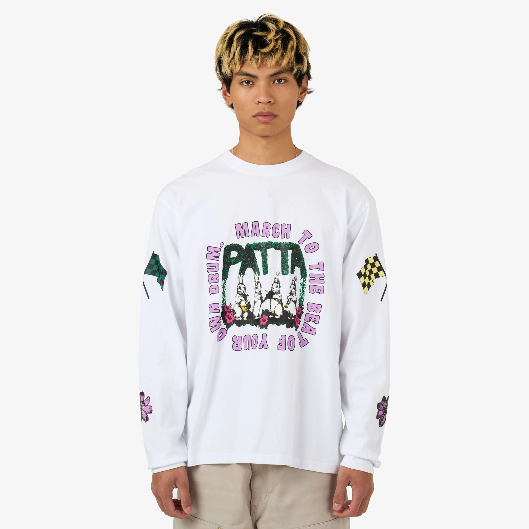 Patta Own Your Own Mind Long Sleeve T-Shirt White hot air balloon venue