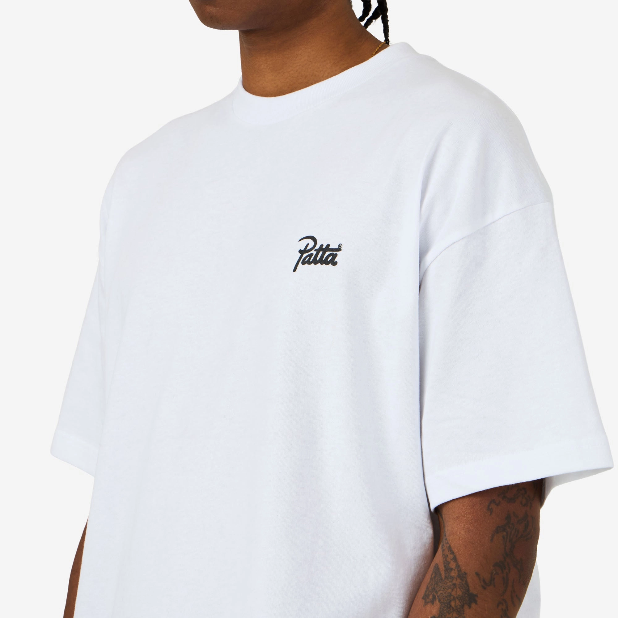 salon event Sleepwear Patta Script Logo T-Shirt White