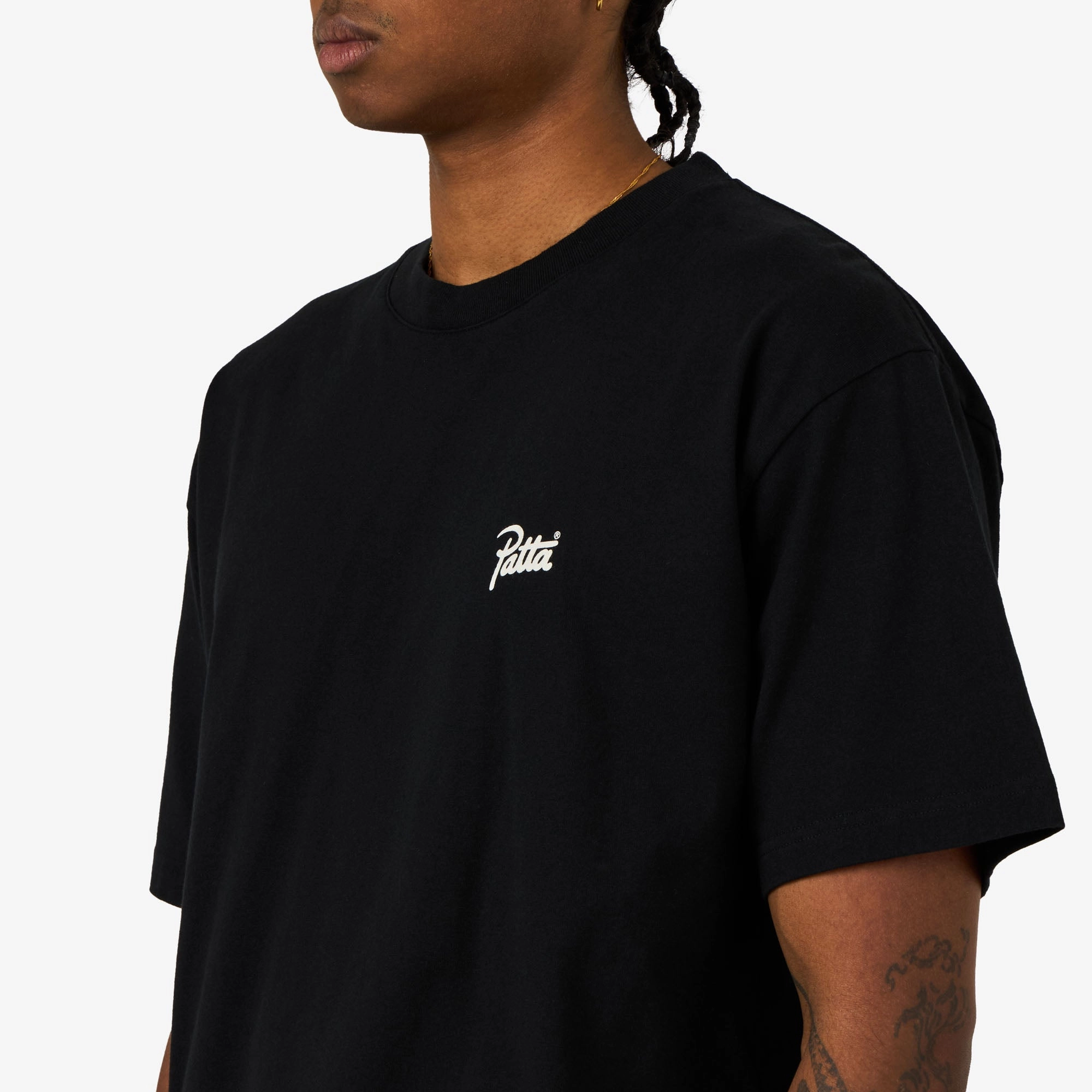 Patta Smooth Operator T-Shirt Black Stretchable Side Vents