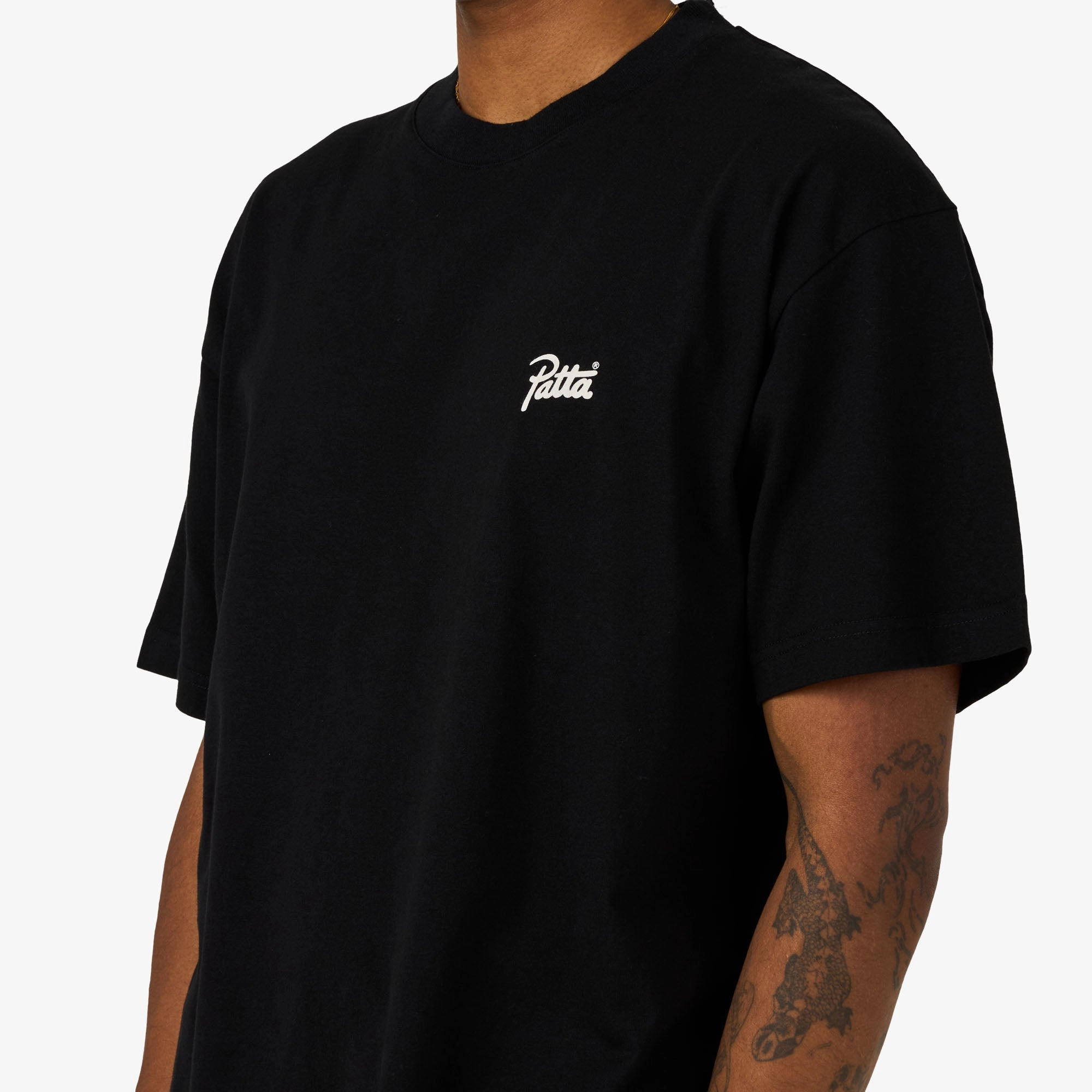Lined interior Unisex Design Patta Tru Baller T-Shirt Black
