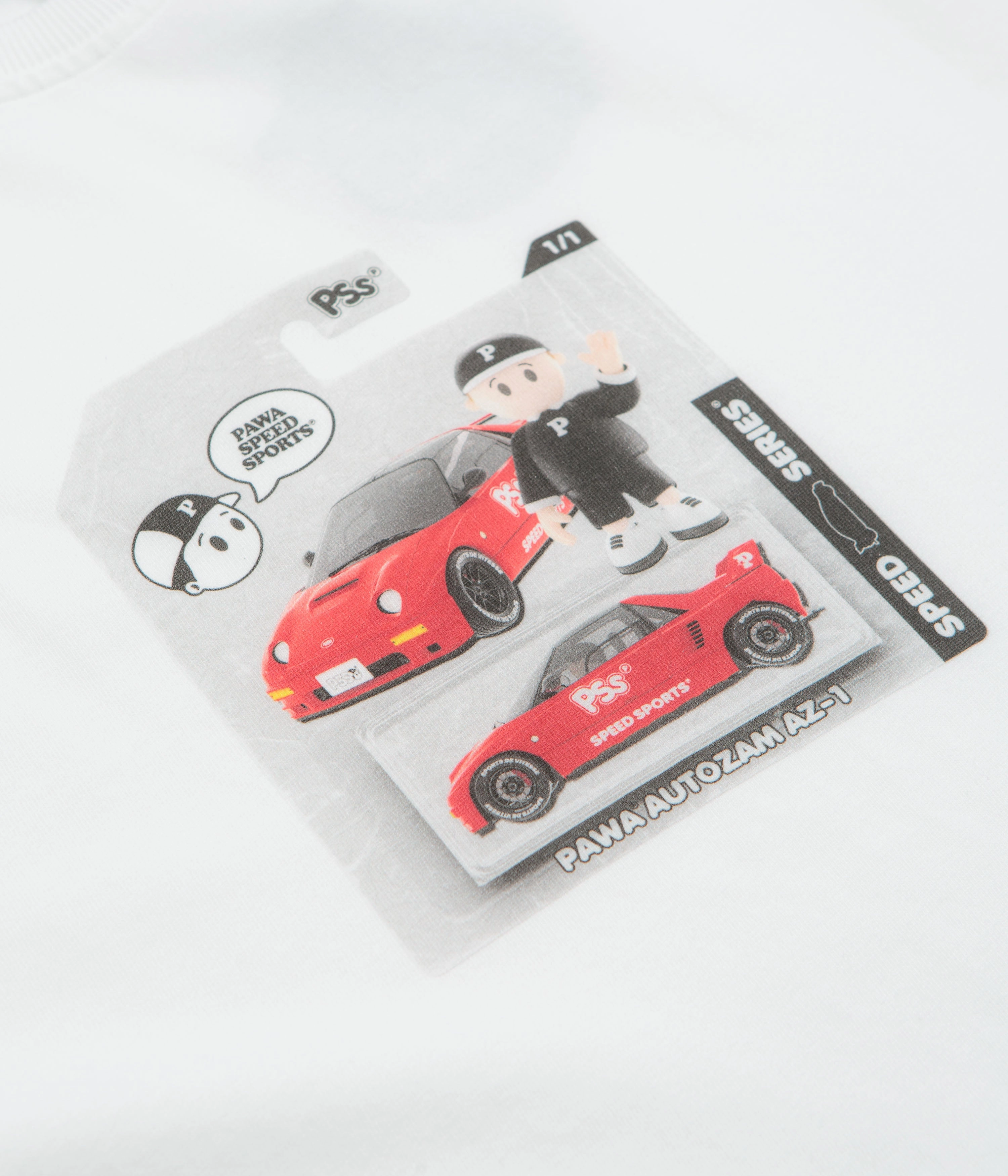tie waist Best-selling Pawa Speed Sports AZ1-Toy T-Shirt - White