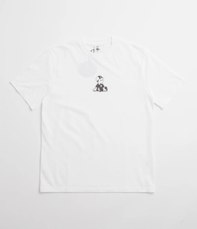 straight legs shirring Pawa Speed Sports Boy T-Shirt - White